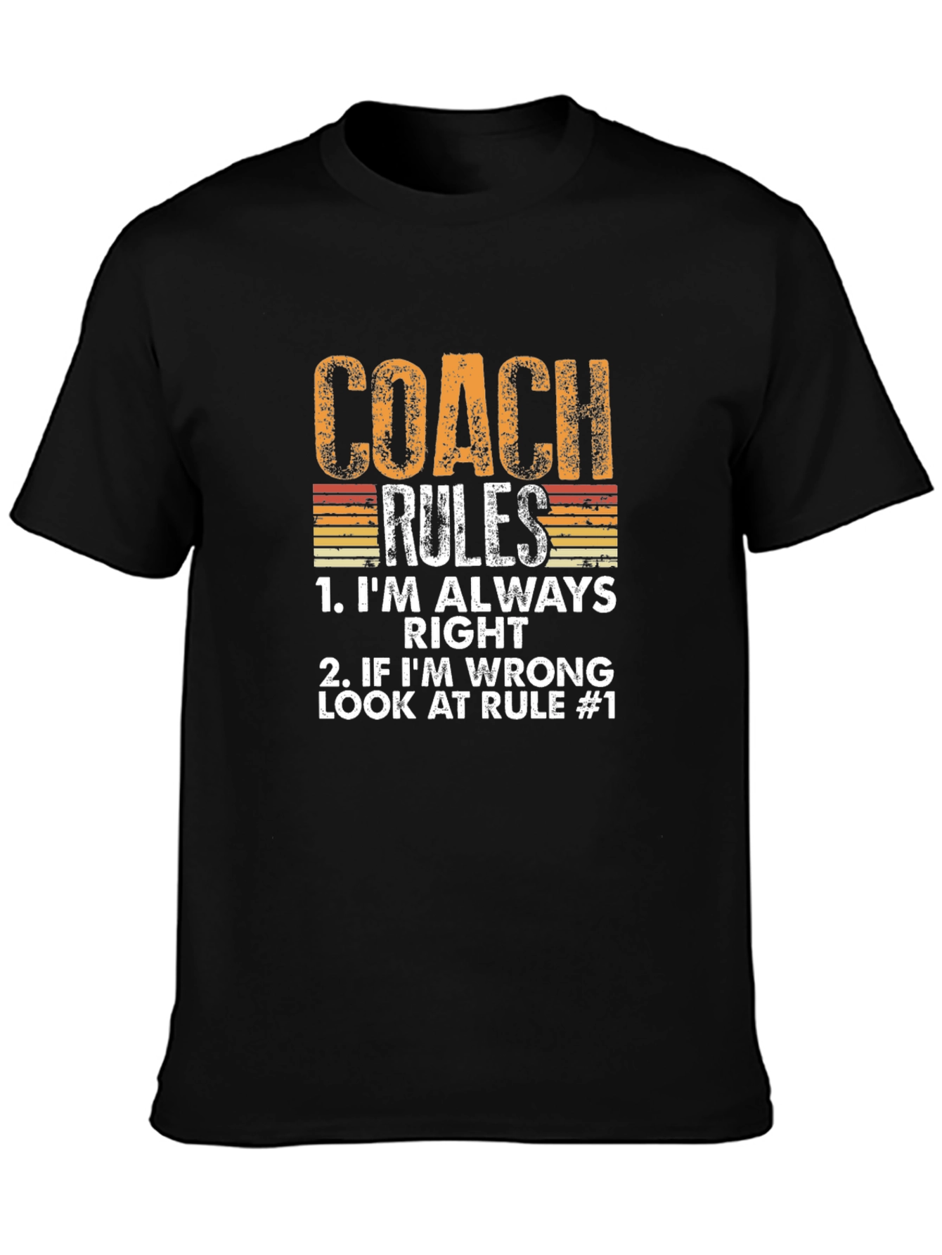 Coach Rules Graphic T-Shirt - Funny Gift for Coaches