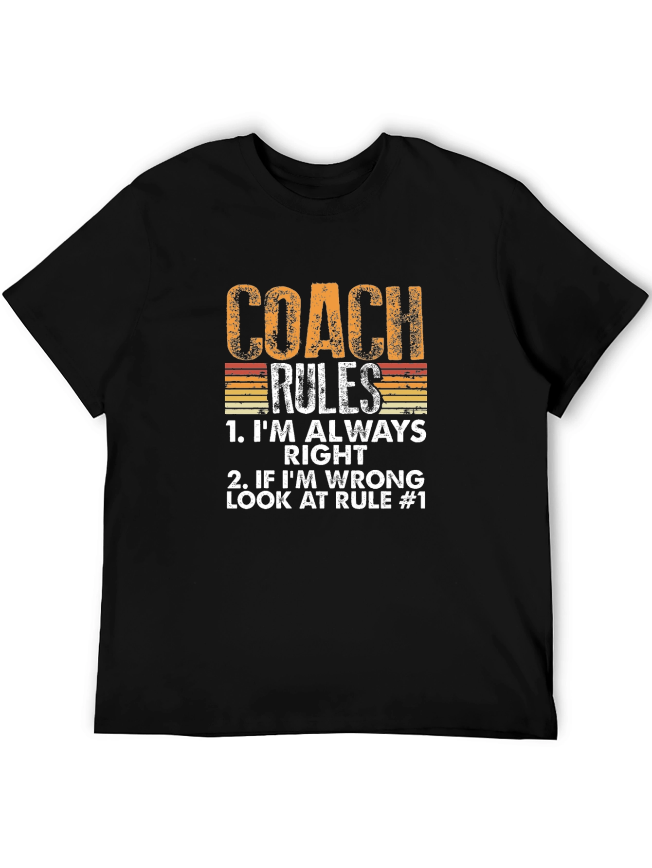 Coach Rules Graphic T-Shirt - Funny Gift for Coaches