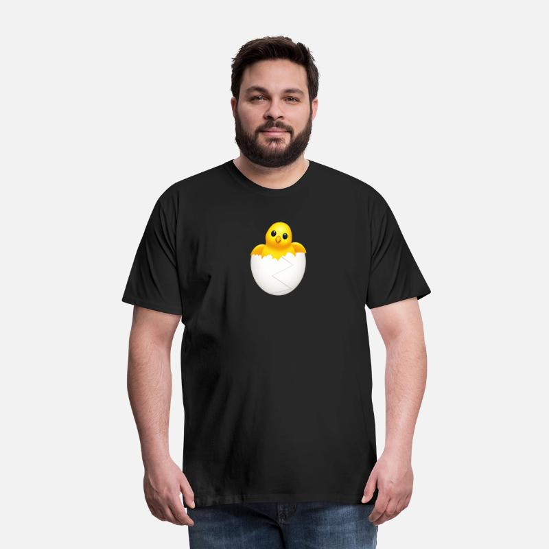 Adorable Baby Chick Emerging Egg Design