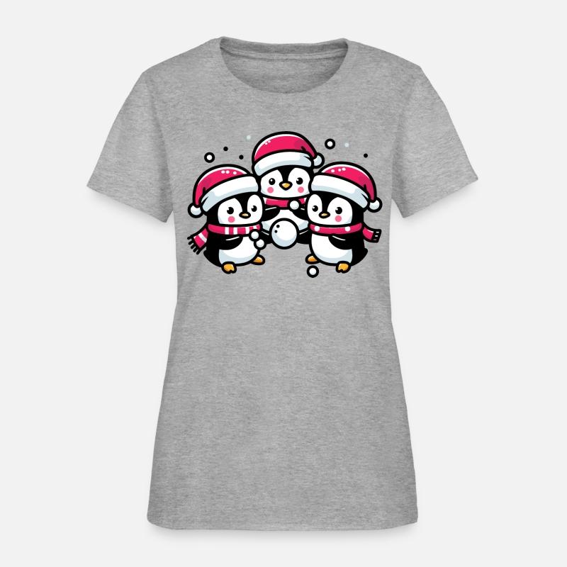 Adorable Cute Penguin Santa Hat Winter Snowball Fi