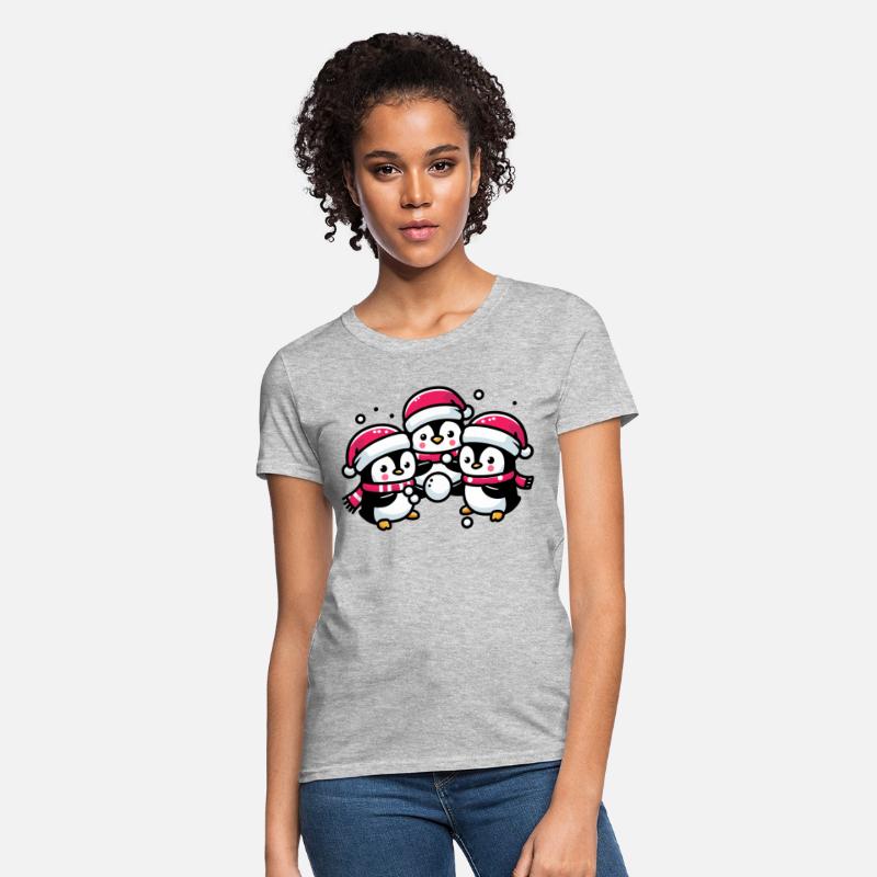 Adorable Cute Penguin Santa Hat Winter Snowball Fi