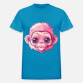 Adorable Pink Monkey Big Eyes Expression
