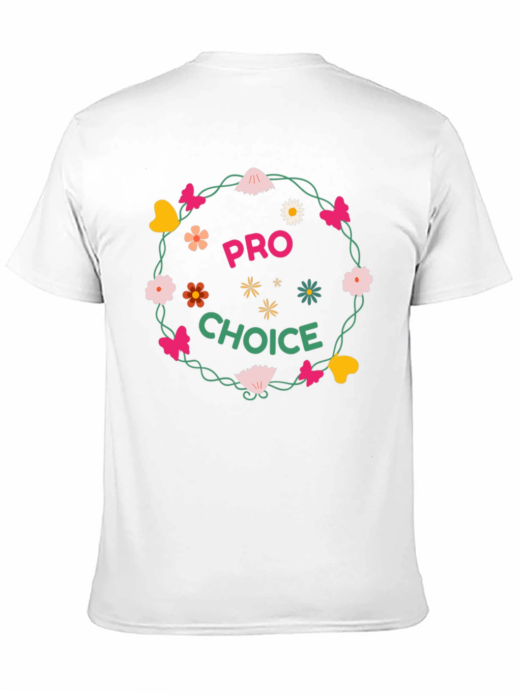 Pro Choice Floral Wreath Graphic Tee