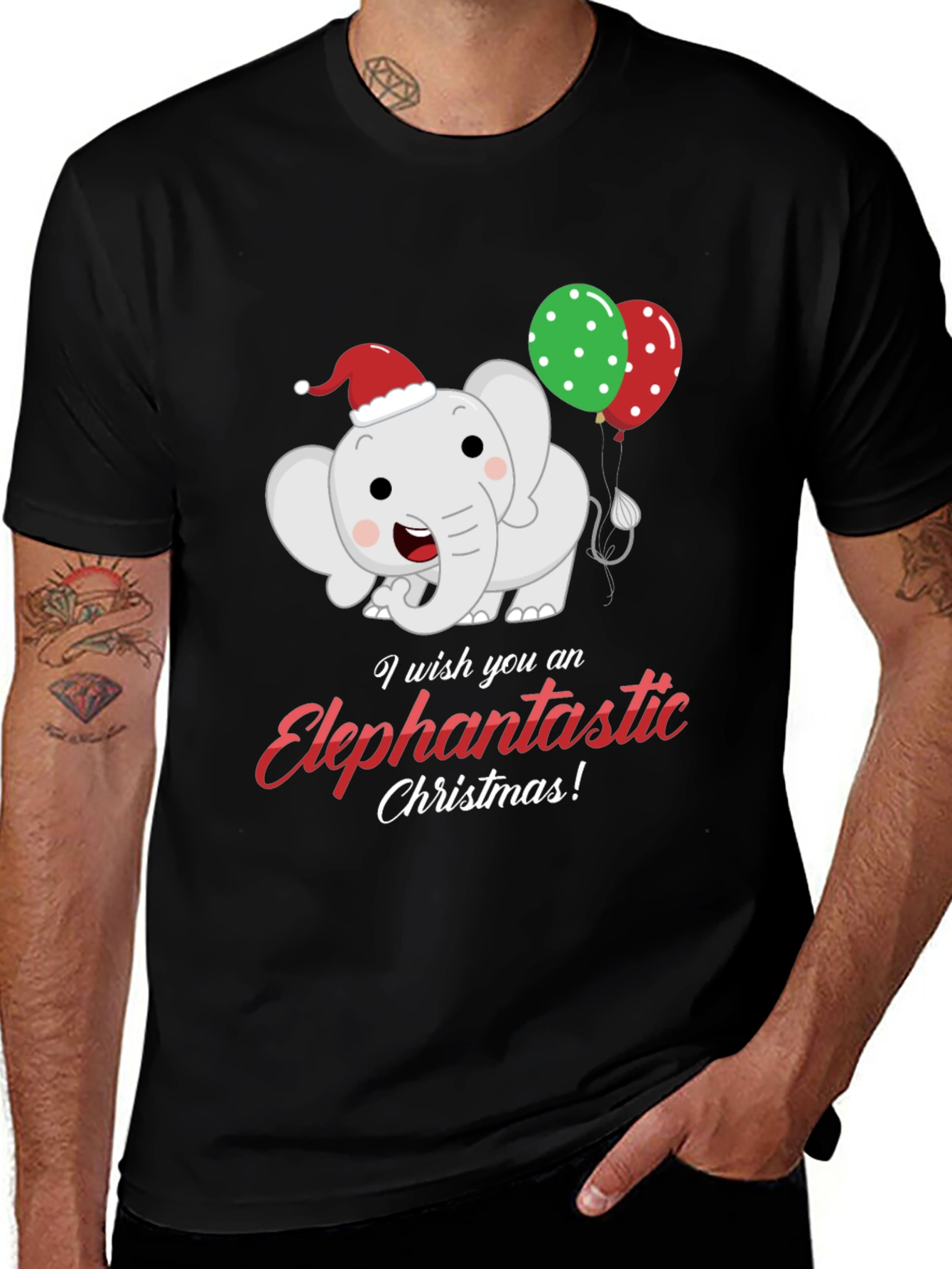 Elephantastic Christmas Graphic Tee