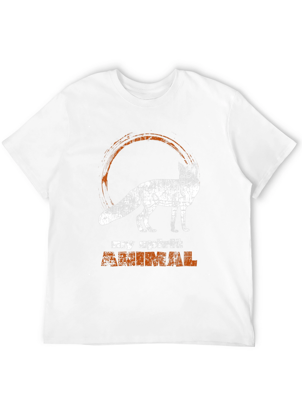 Spirit Animal Fox Graphic Tee - Black