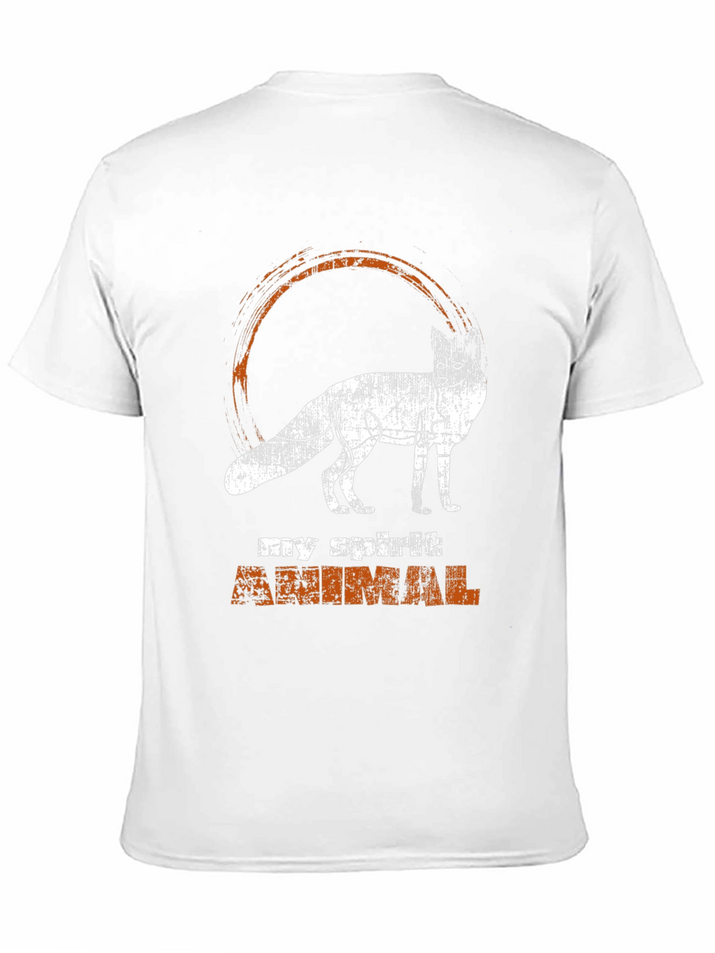 Spirit Animal Fox Graphic Tee - Black
