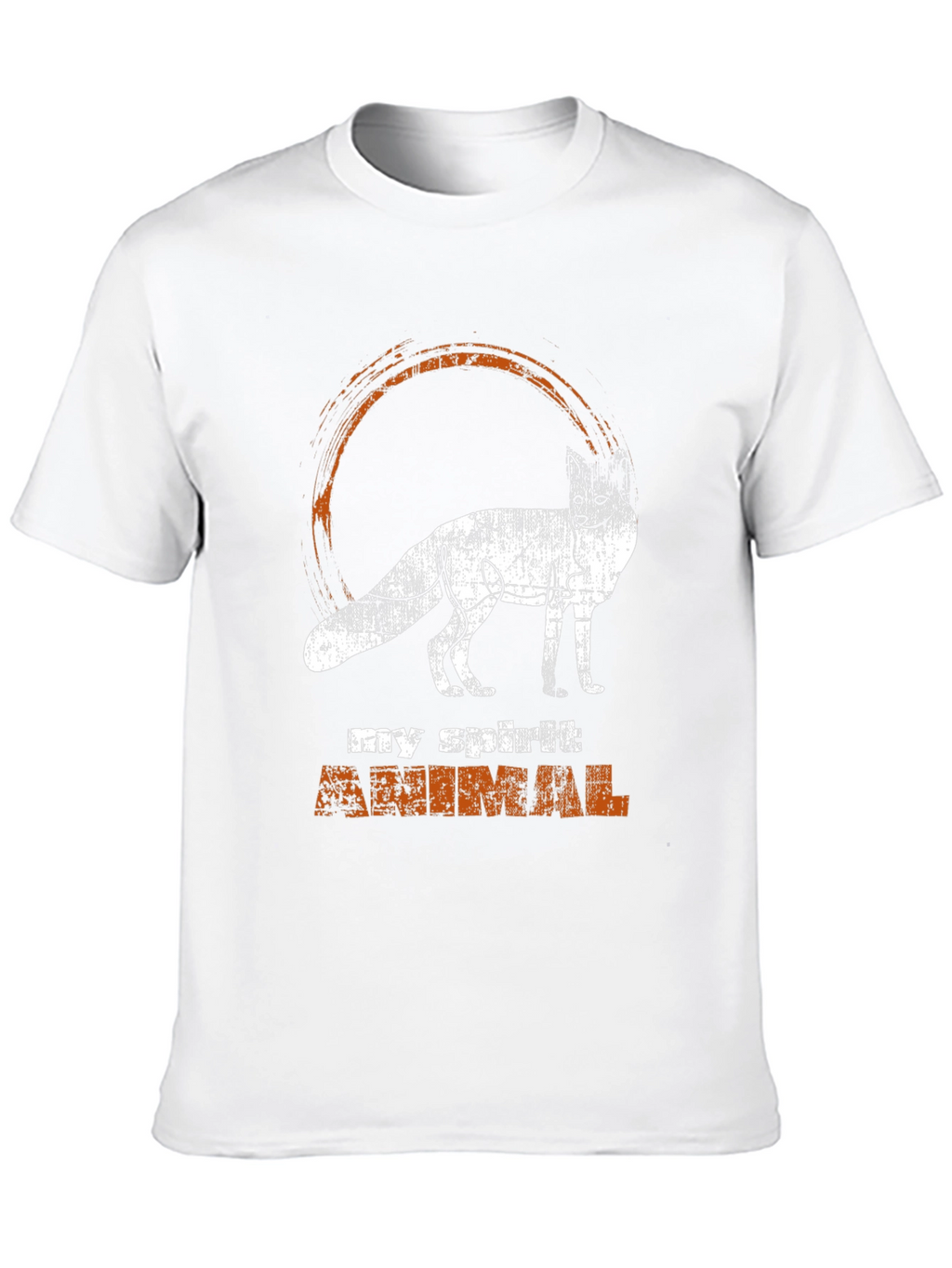 Spirit Animal Fox Graphic Tee - Black
