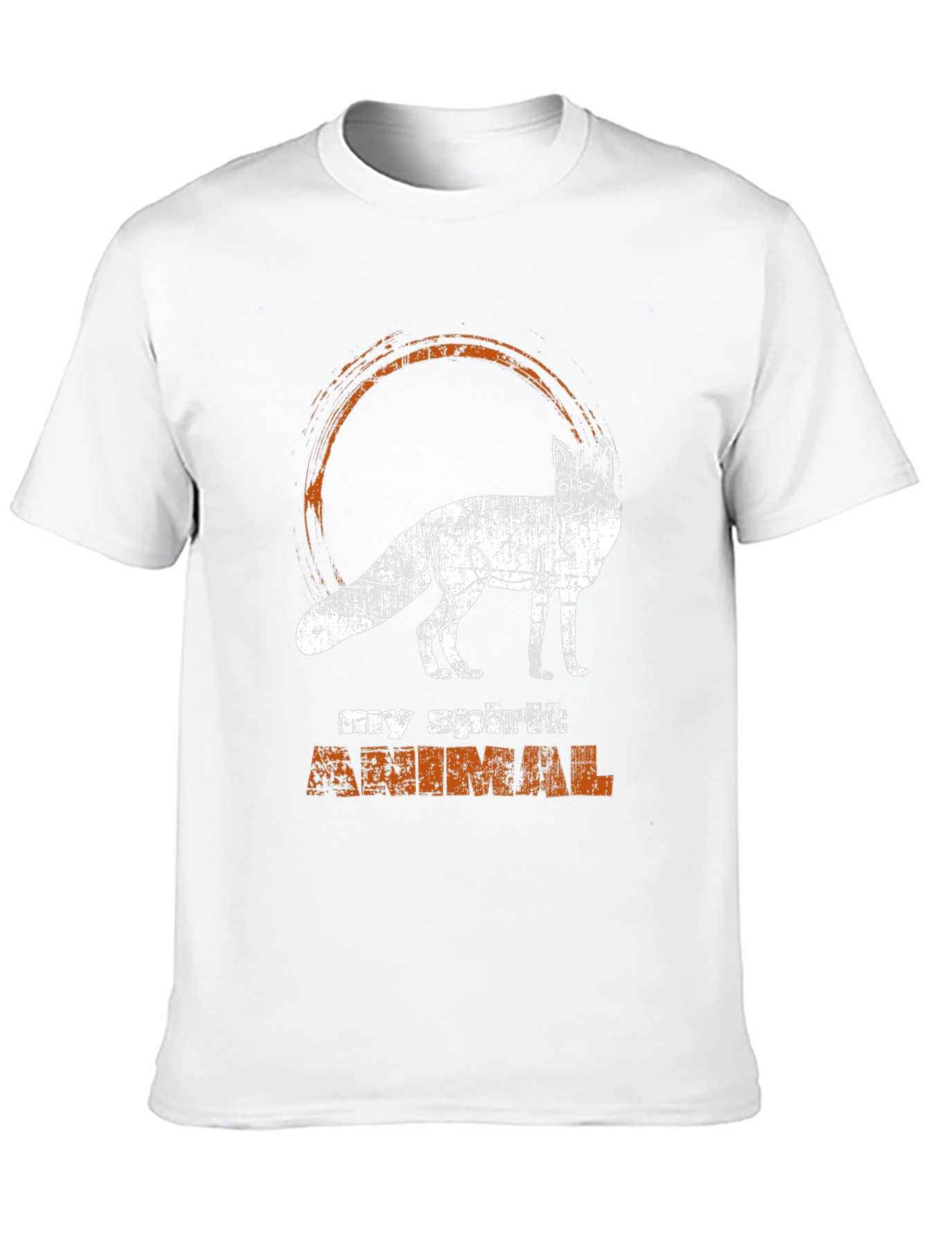 Spirit Animal Fox Graphic Tee - Black