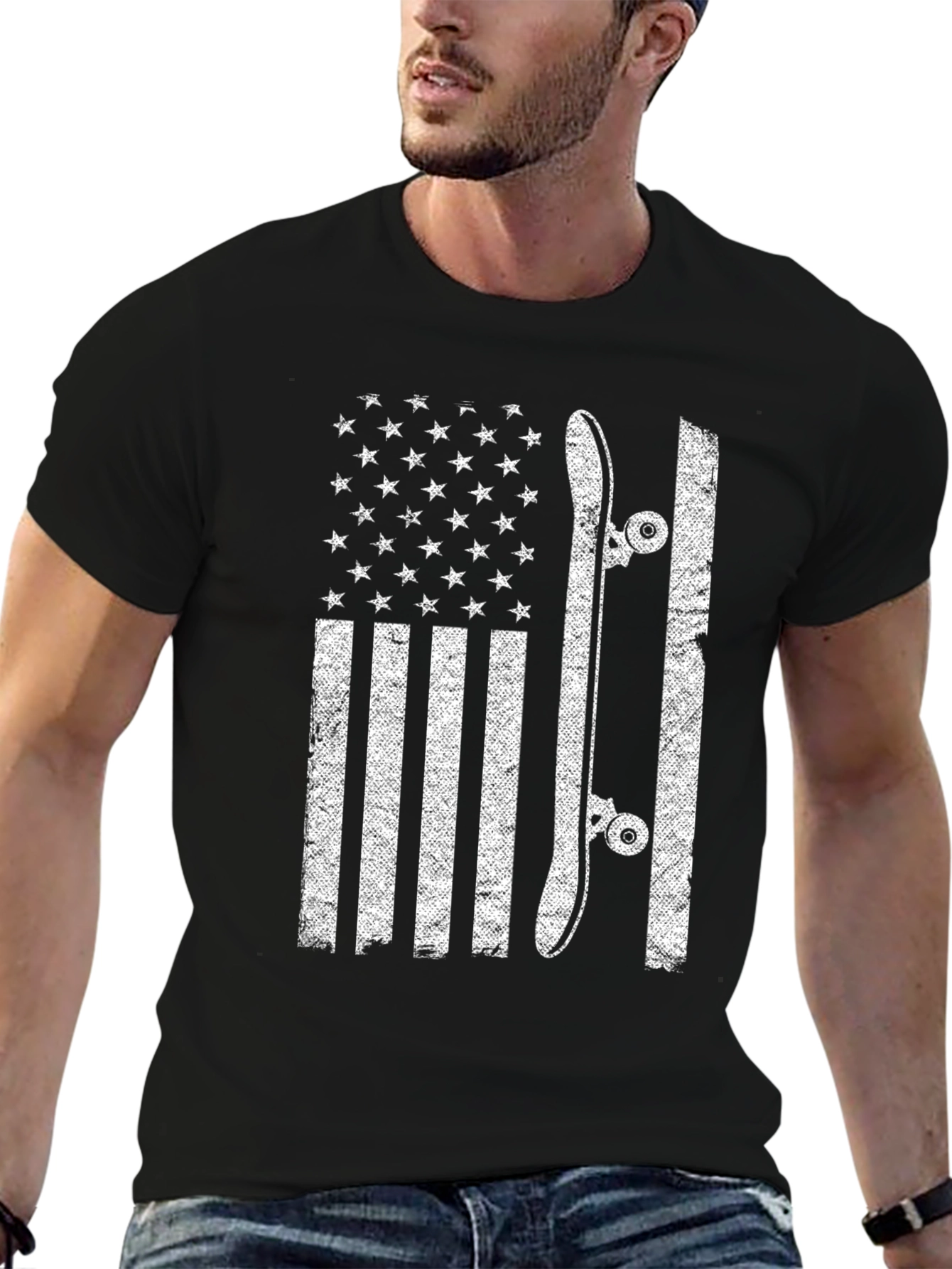 Skate American Flag T-Shirt