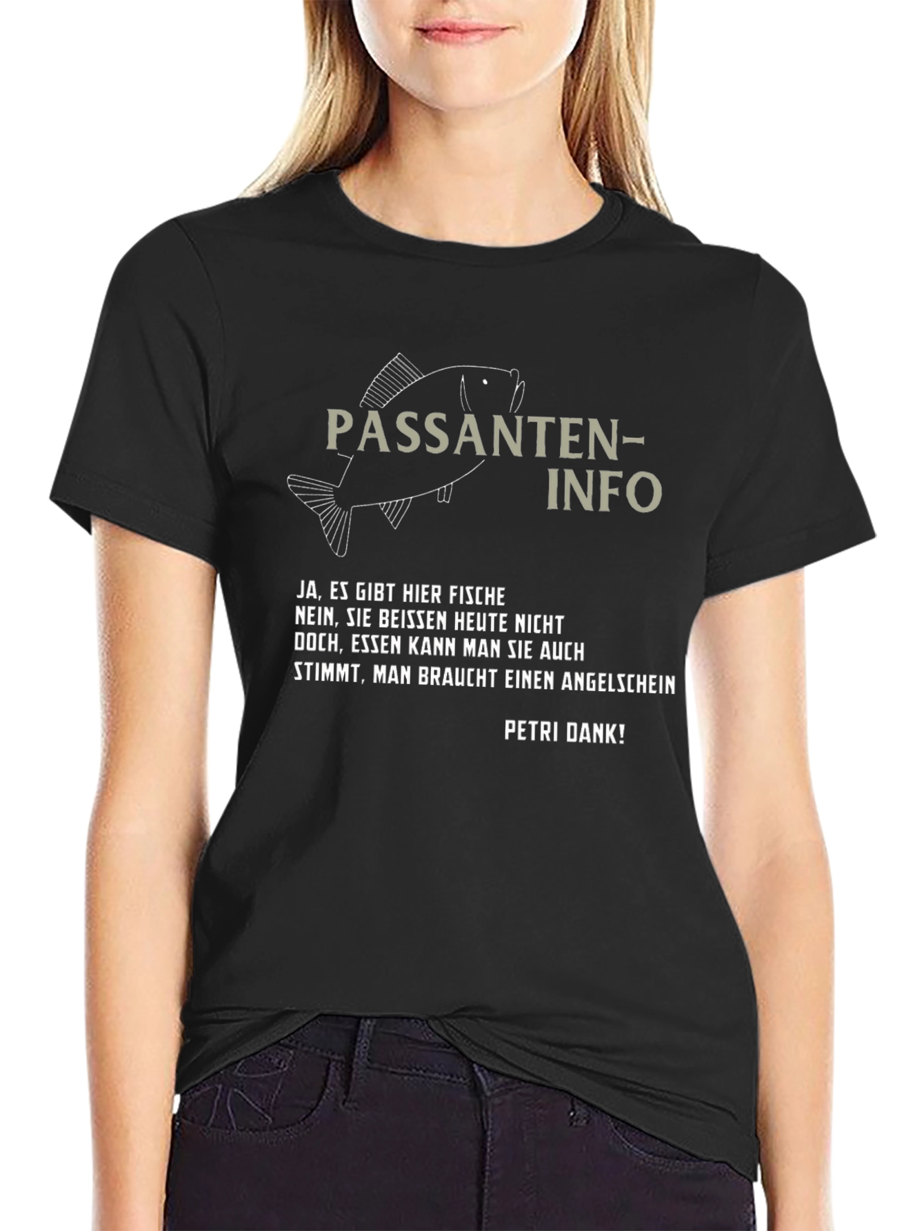 Passanten-Info Fishing T-Shirt - Angler Humor Tee