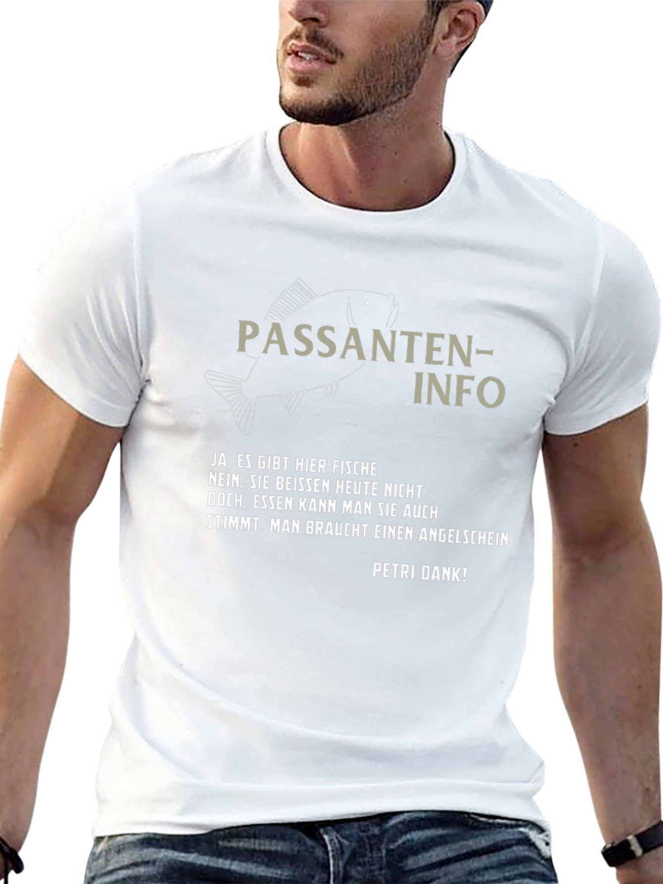 Passanten-Info Fishing T-Shirt - Angler Humor Tee