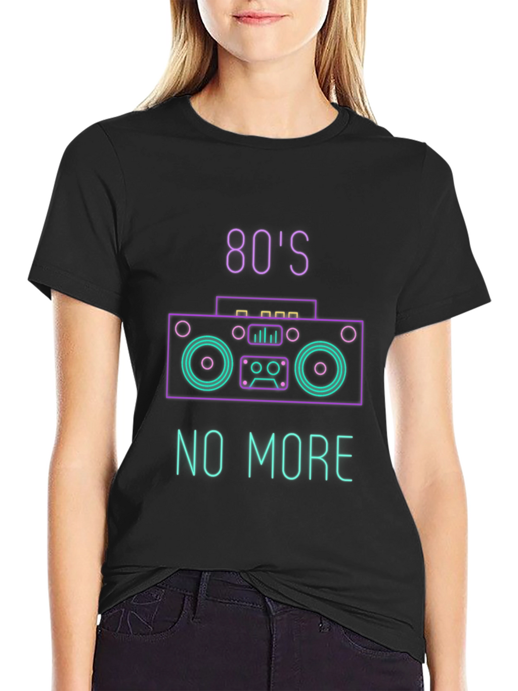 80s No More Neon Graphic T-Shirt