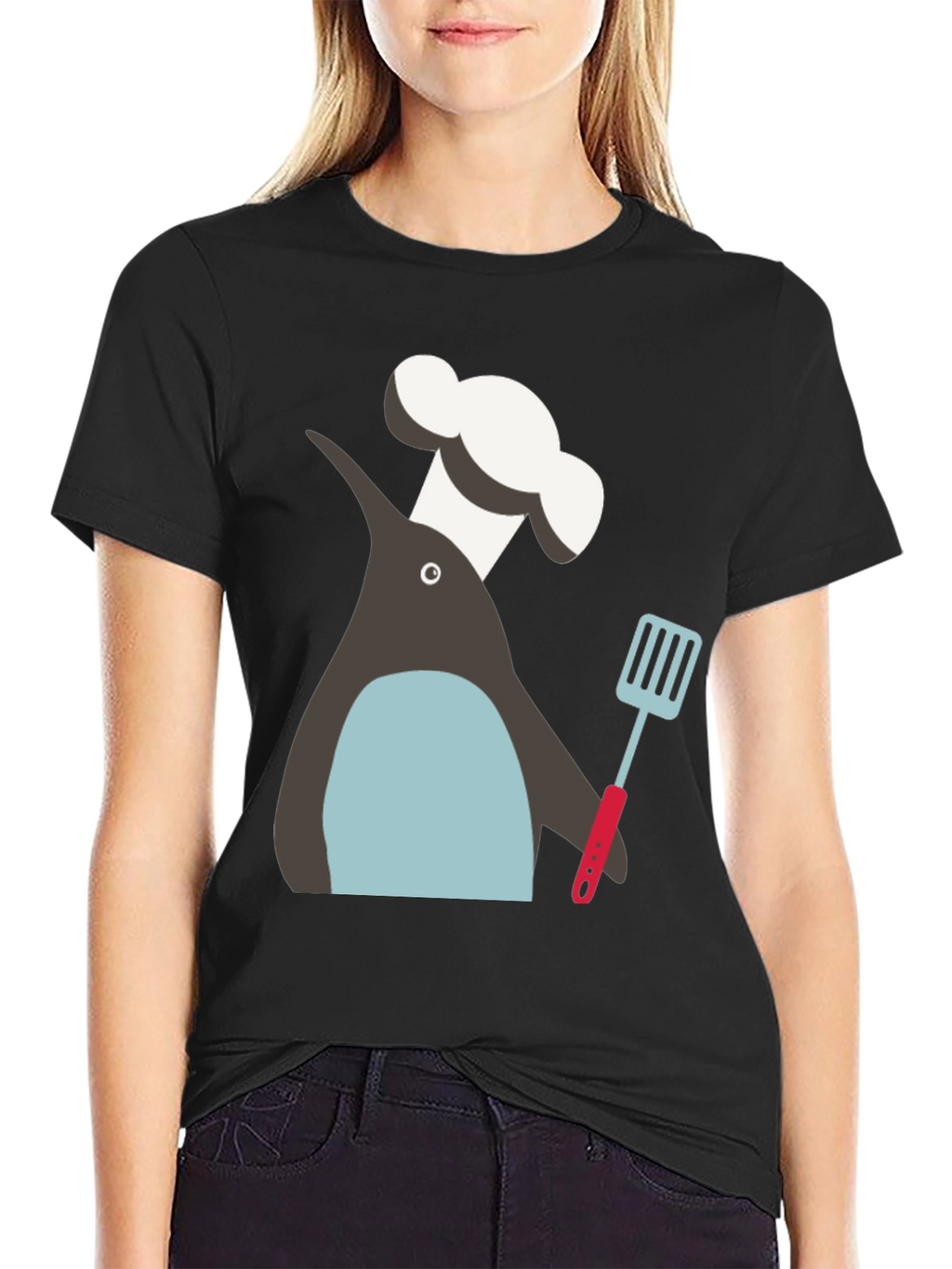 Chef Penguin Graphic Tee - Quirky Cook T-Shirt