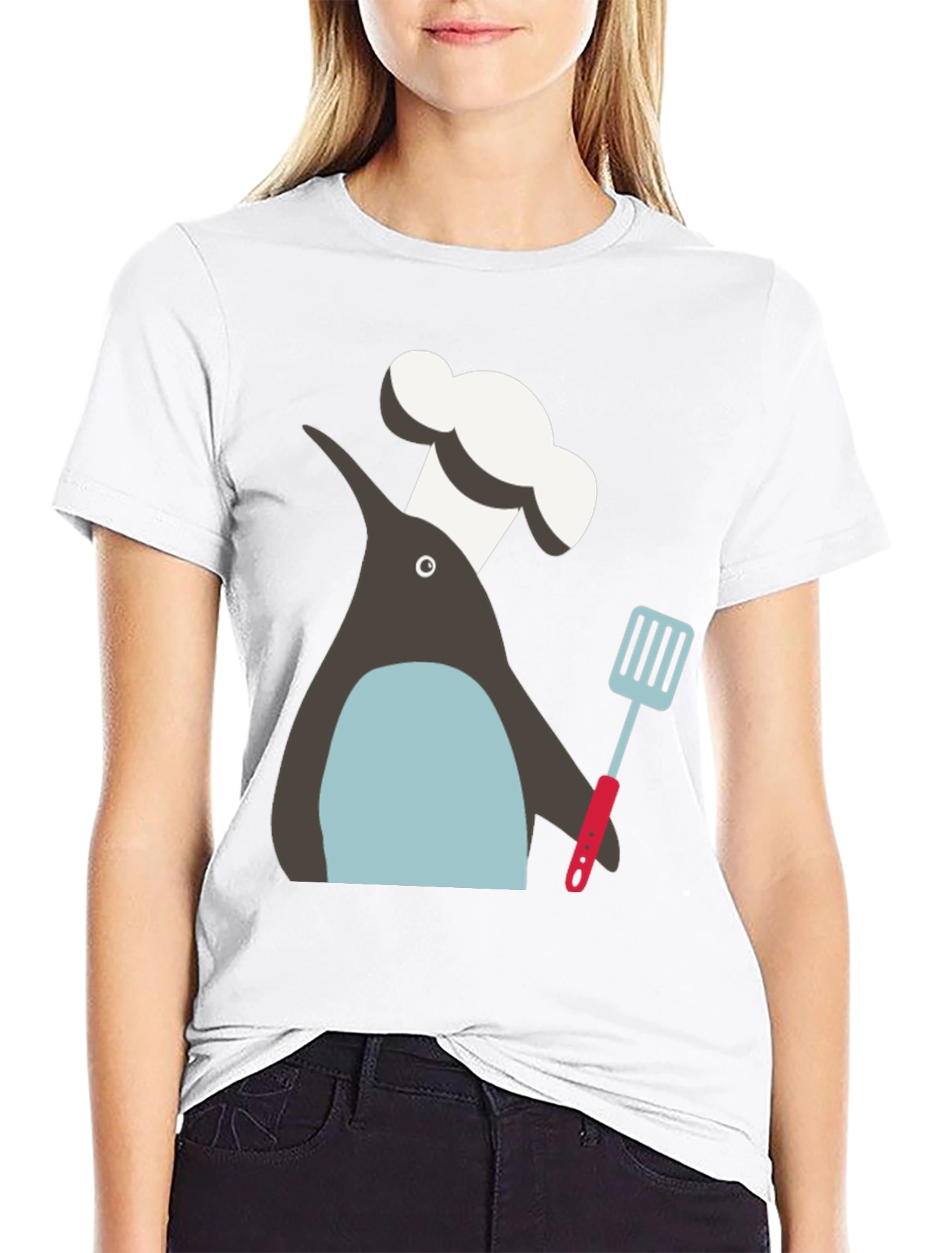 Chef Penguin Graphic Tee - Quirky Cook T-Shirt
