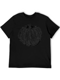 Black Pumpkin Graphic Tee - Stylish Halloween Shirt