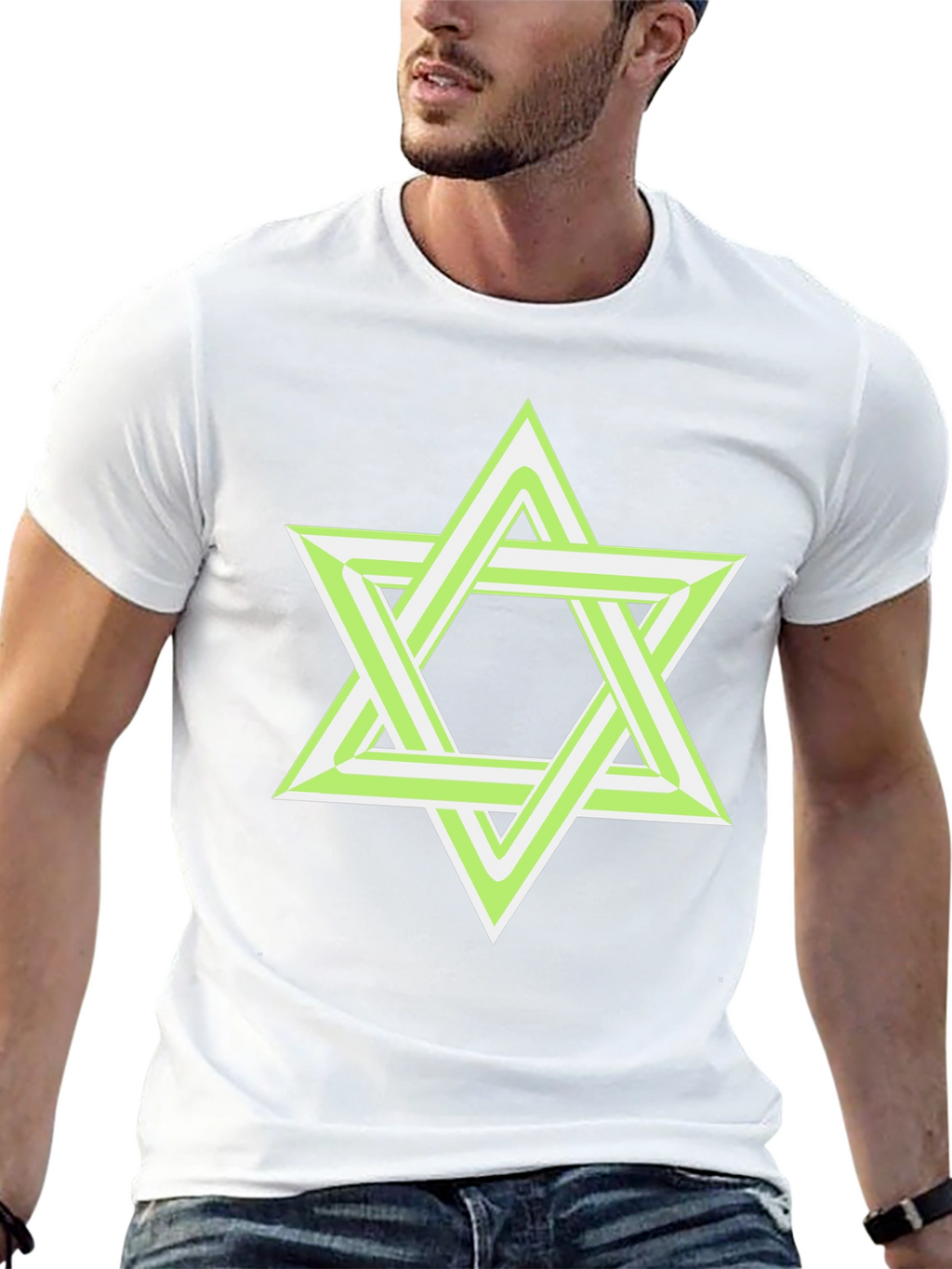 Geometric Star T-Shirt - Stylish Graphic Tee