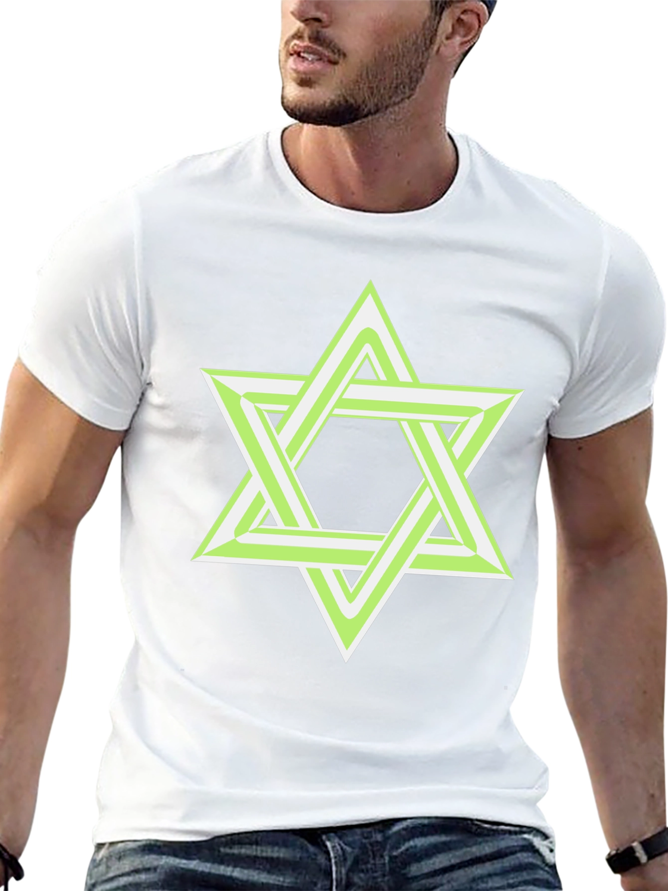 Geometric Star T-Shirt - Stylish Graphic Tee