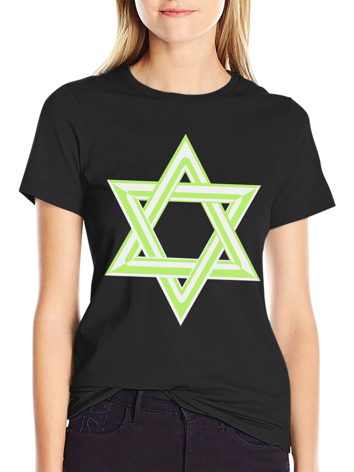 Geometric Star T-Shirt - Stylish Graphic Tee