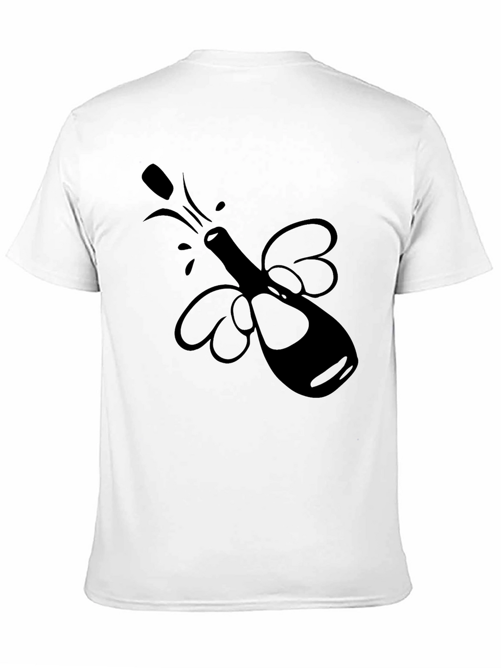 Party Bottle T-Shirt - Black Graphic Tee