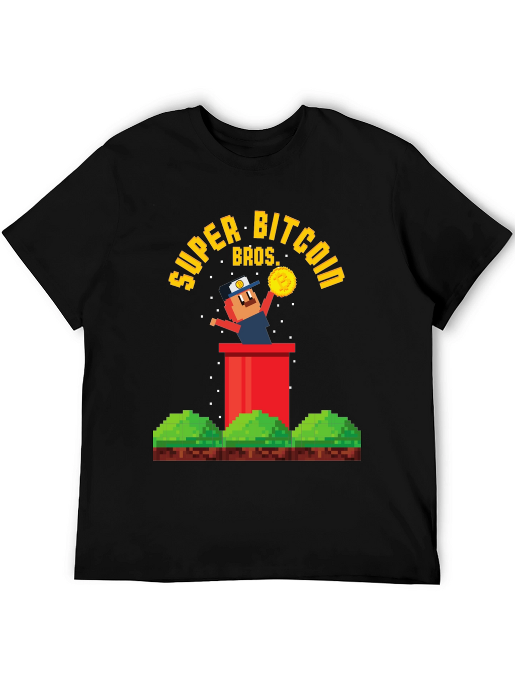 Super Bitcoin Bros T-Shirt - Crypto Gamer Tee