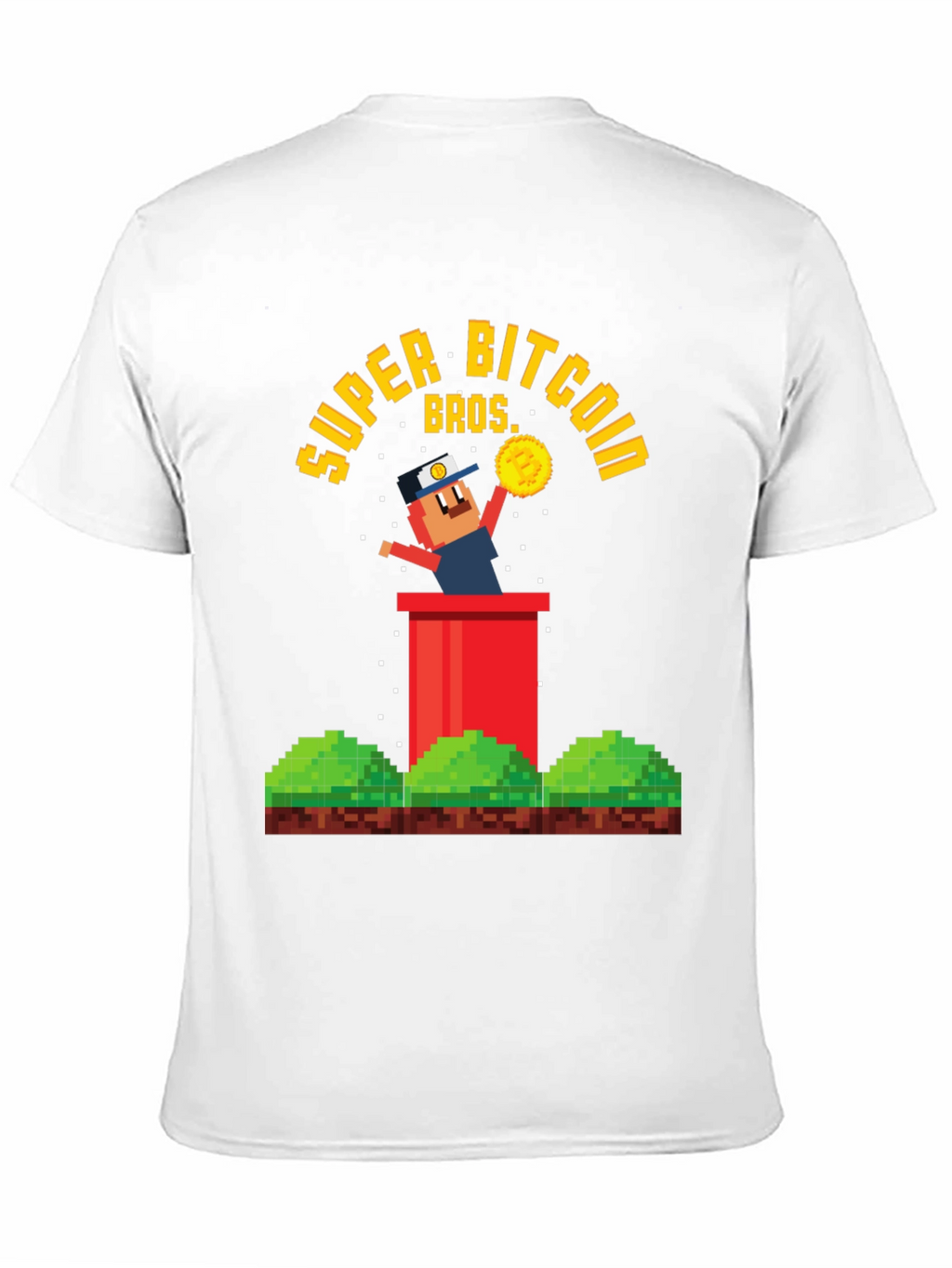 Super Bitcoin Bros T-Shirt - Crypto Gamer Tee