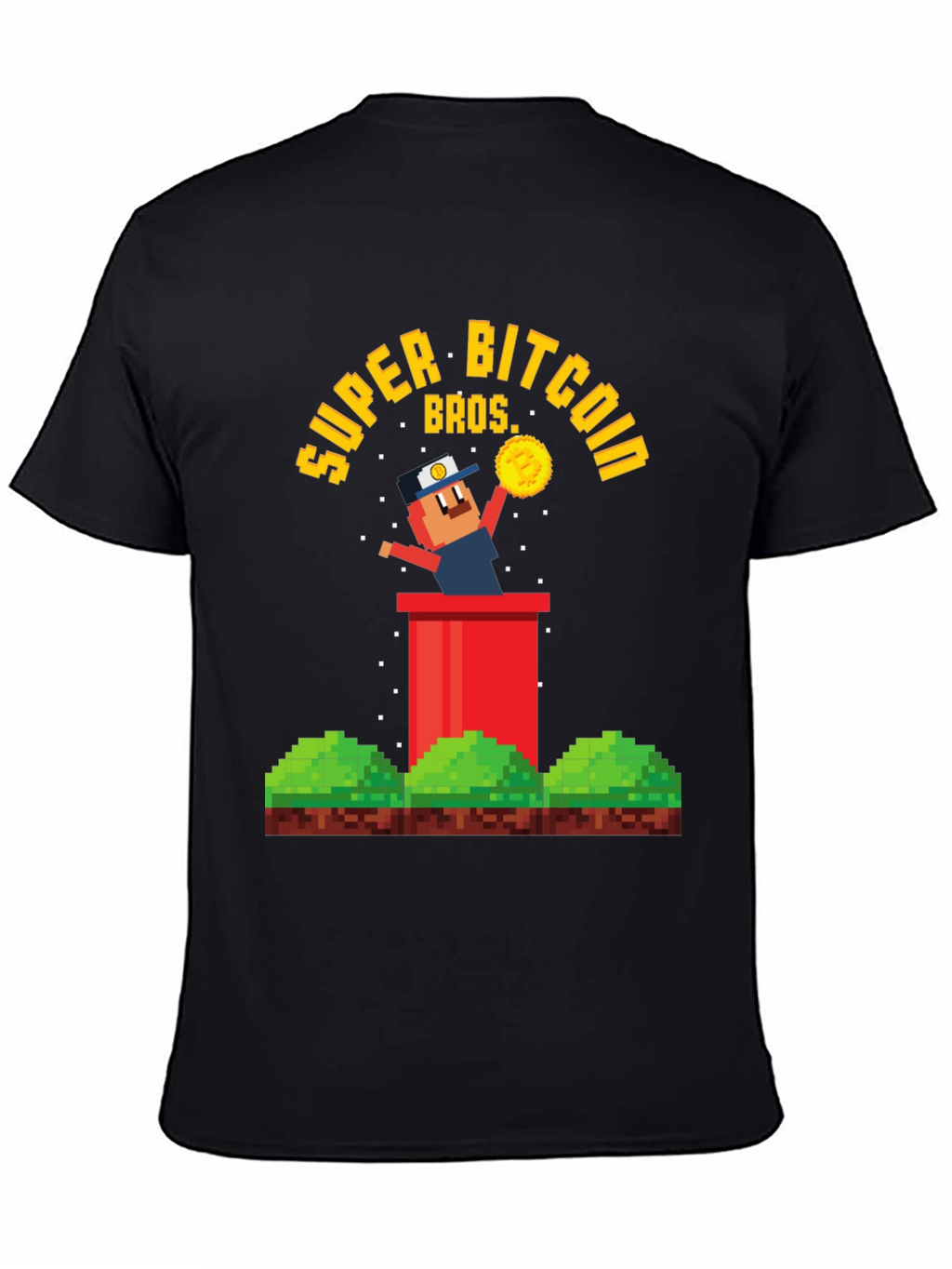 Super Bitcoin Bros T-Shirt - Crypto Gamer Tee