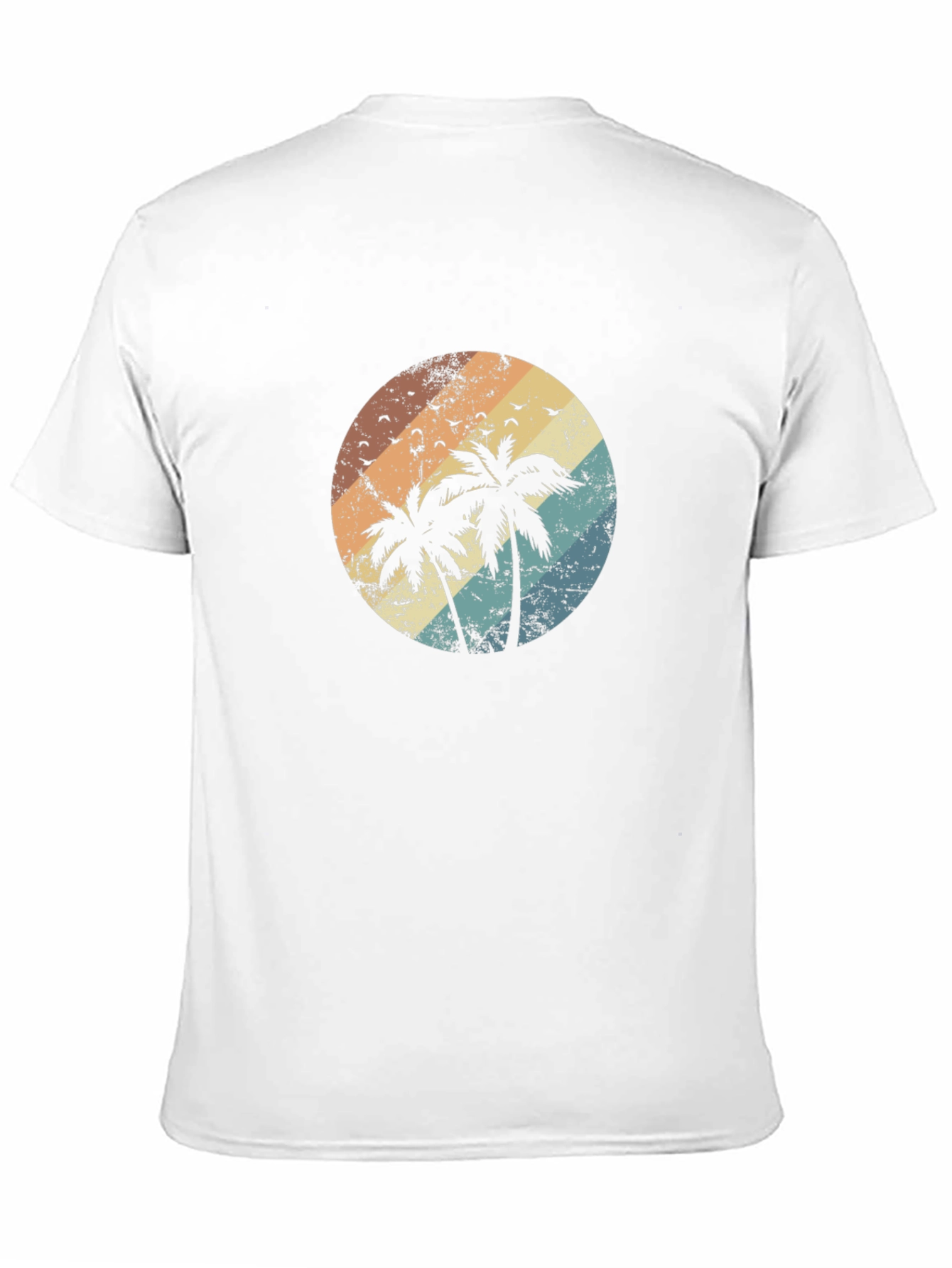 Retro Palm Tree Sunset Graphic T-Shirt