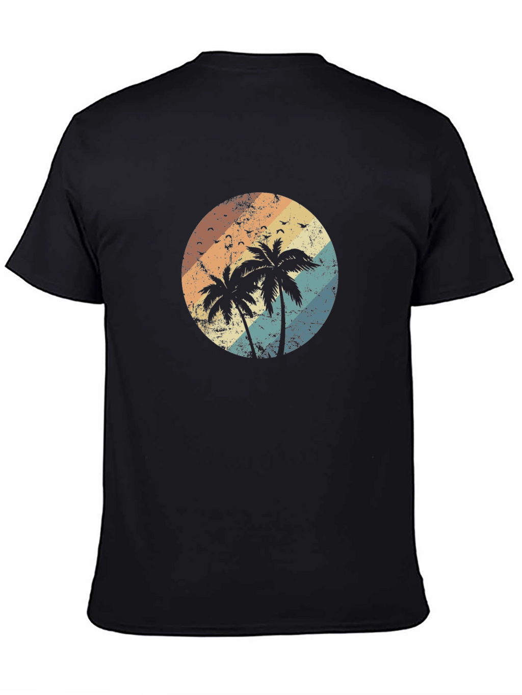 Retro Palm Tree Sunset Graphic T-Shirt