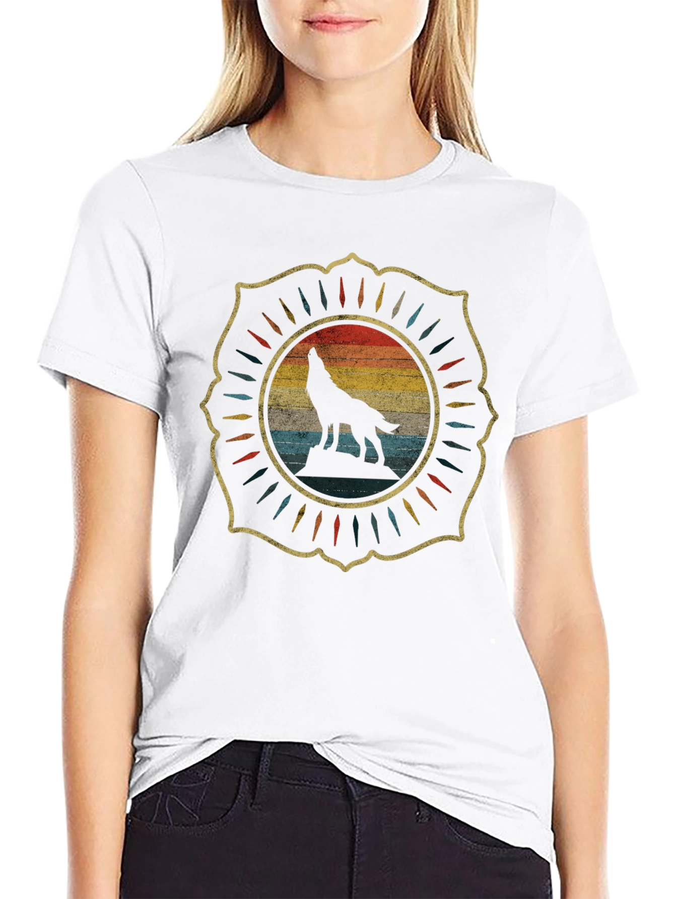Vintage Howling Wolf Graphic Tee