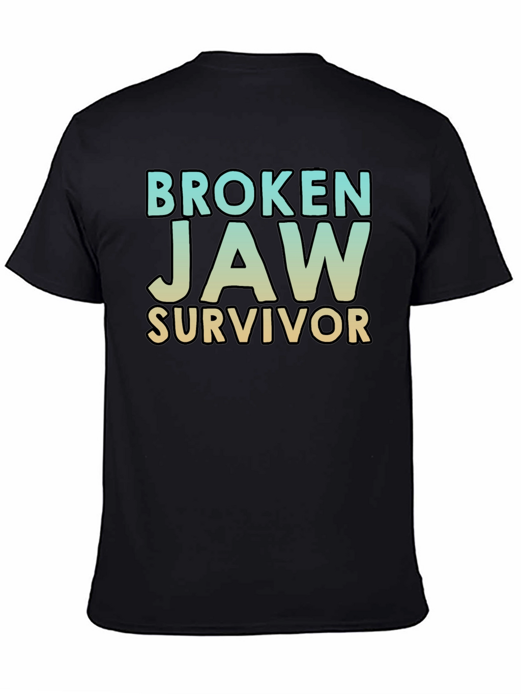 Broken Jaw Survivor T-Shirt - Black Graphic Tee