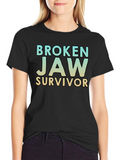 Broken Jaw Survivor T-Shirt - Black Graphic Tee
