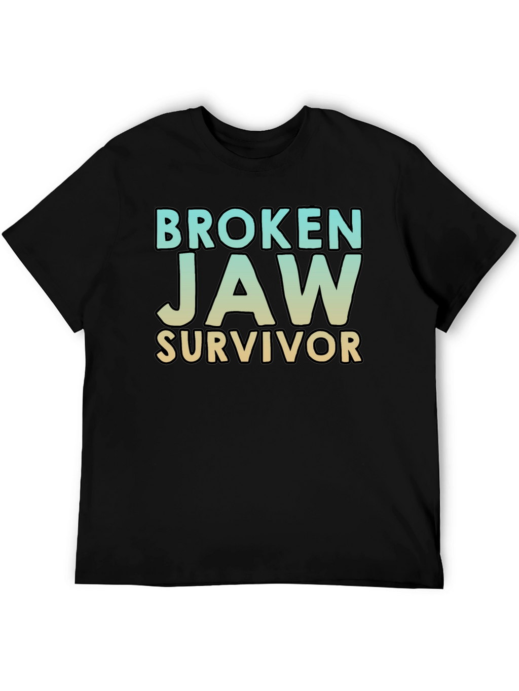 Broken Jaw Survivor T-Shirt - Black Graphic Tee