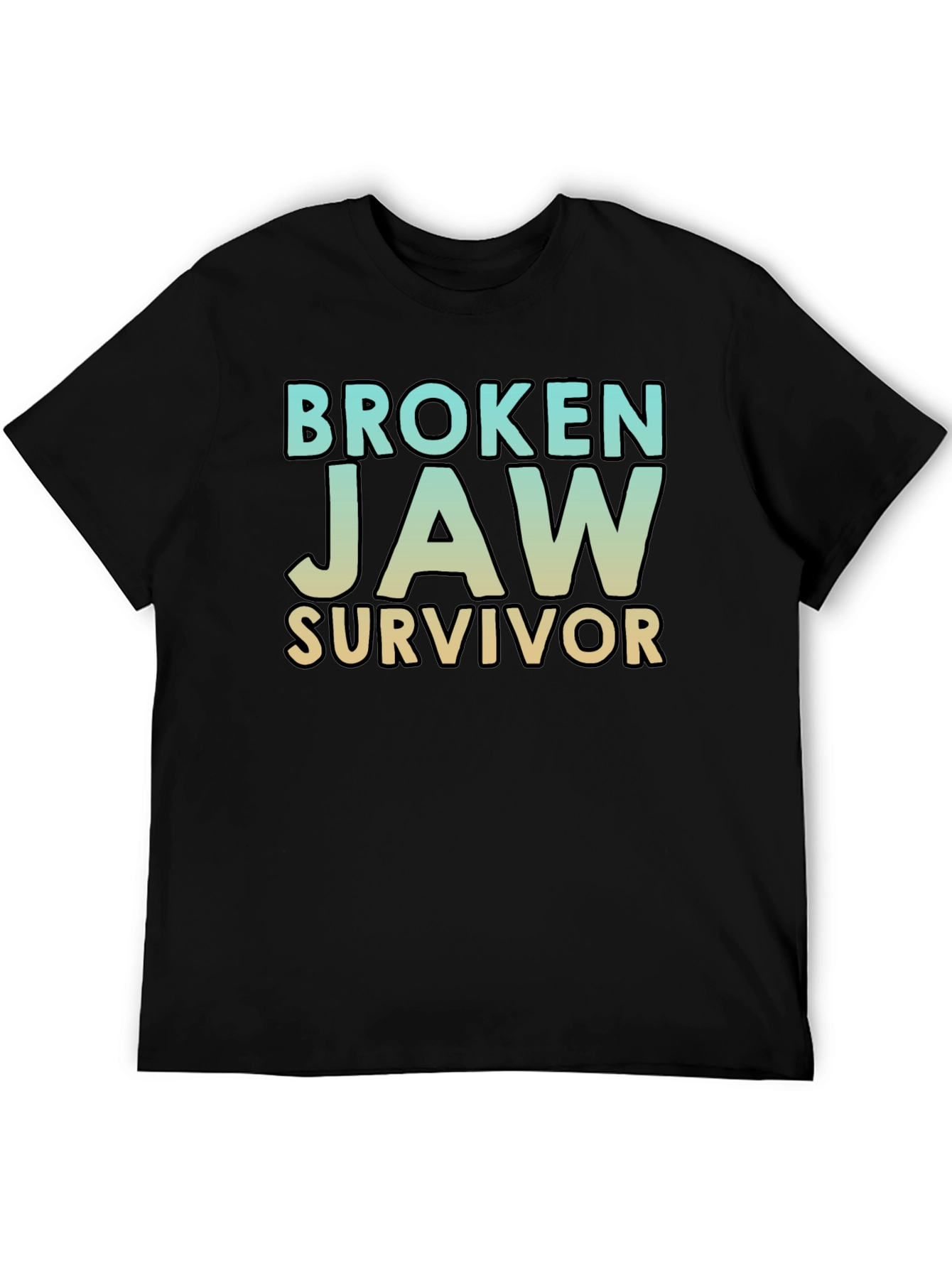 Broken Jaw Survivor T-Shirt - Black Graphic Tee