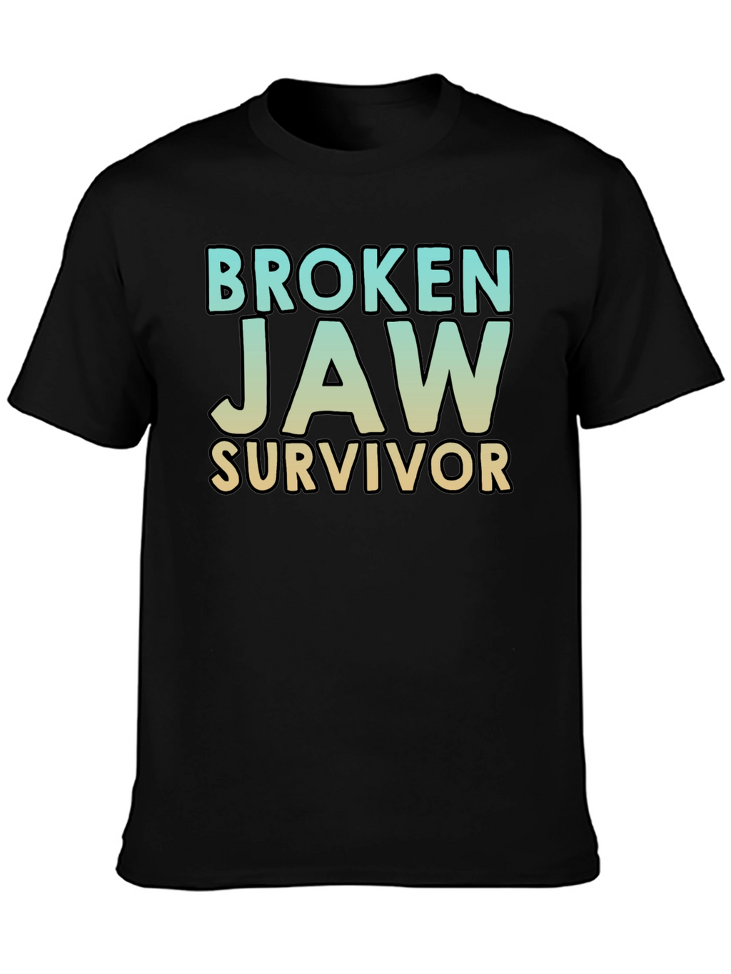 Broken Jaw Survivor T-Shirt - Black Graphic Tee