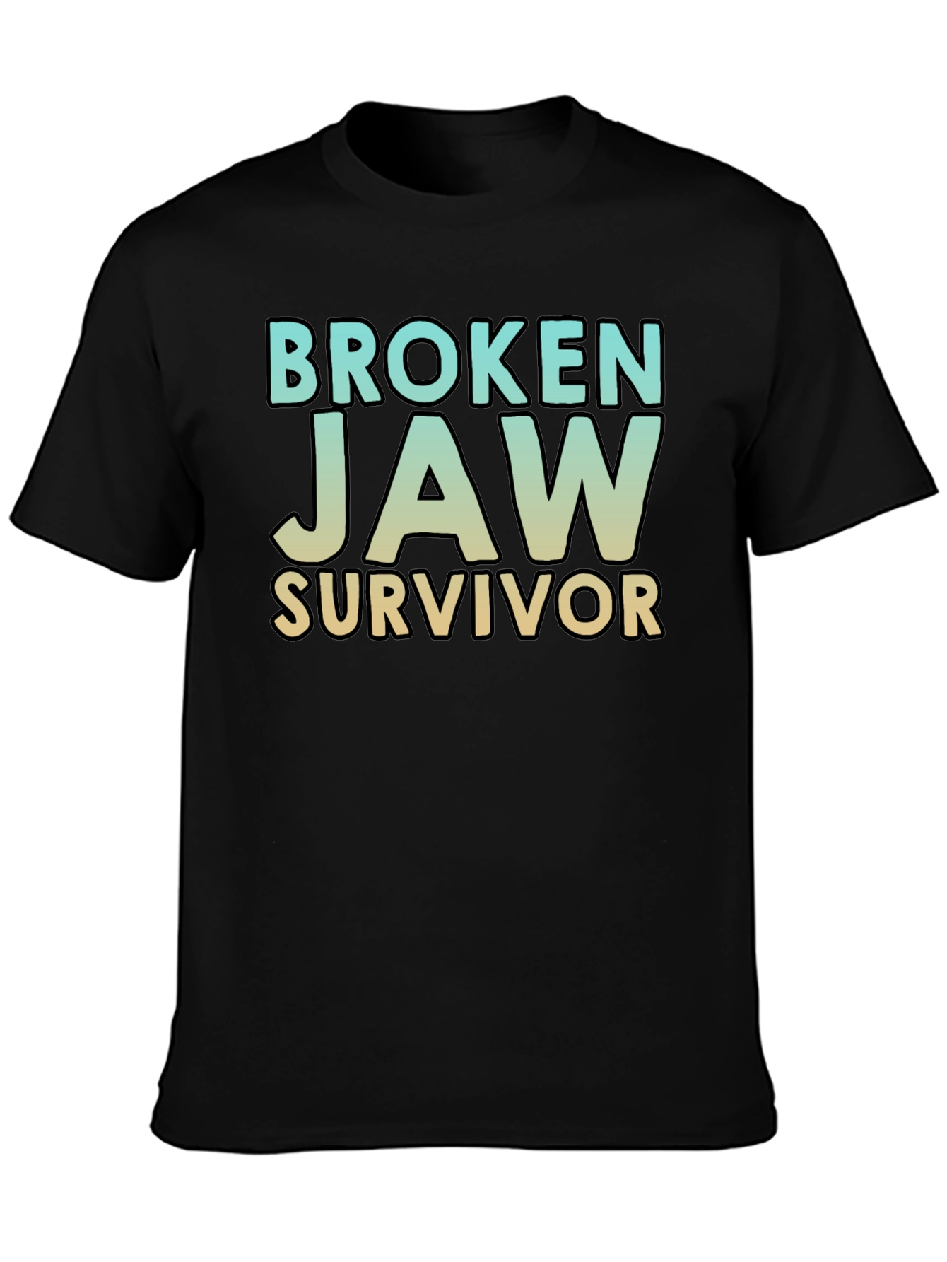 Broken Jaw Survivor T-Shirt - Black Graphic Tee