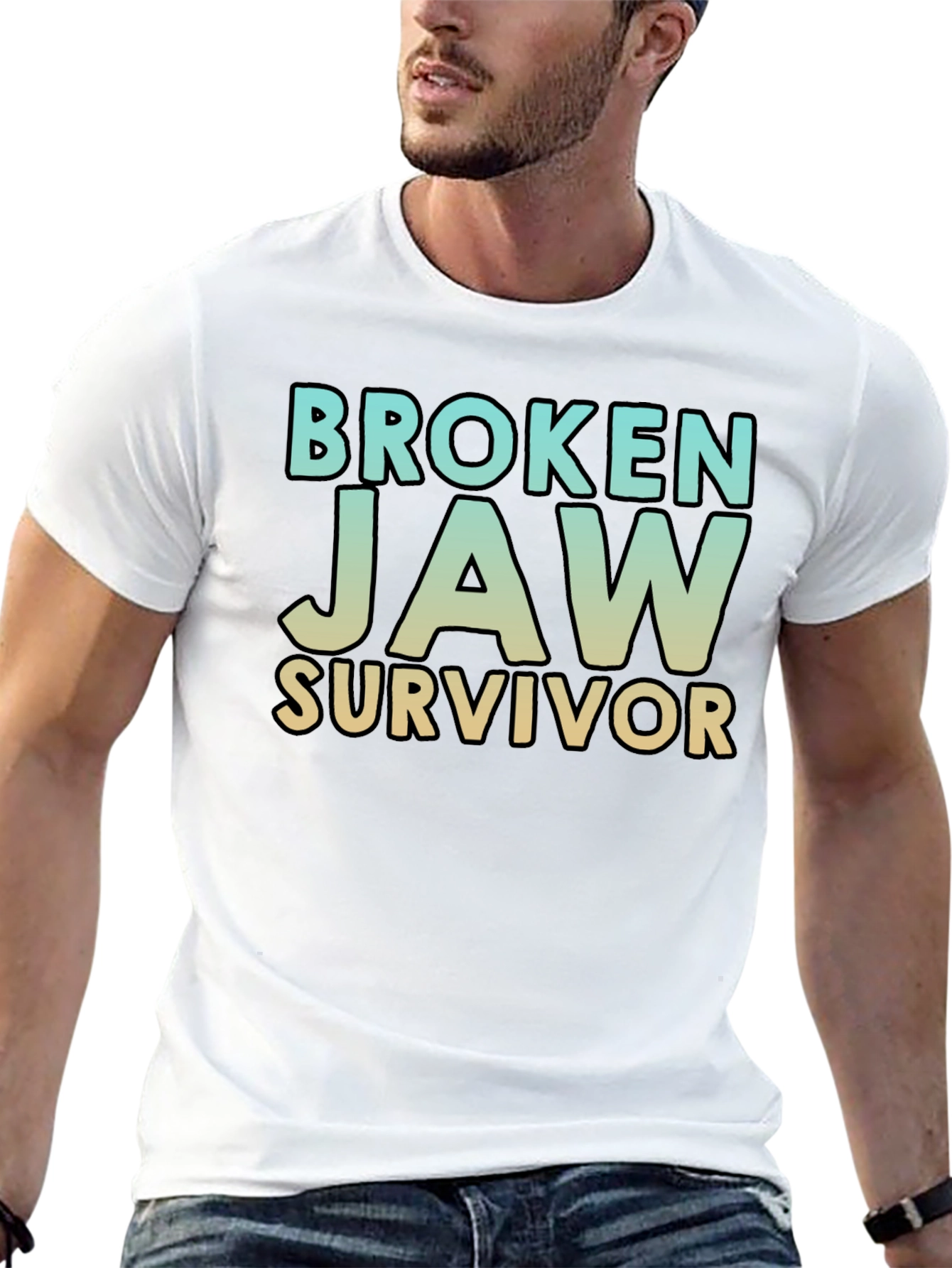 Broken Jaw Survivor T-Shirt - Black Graphic Tee