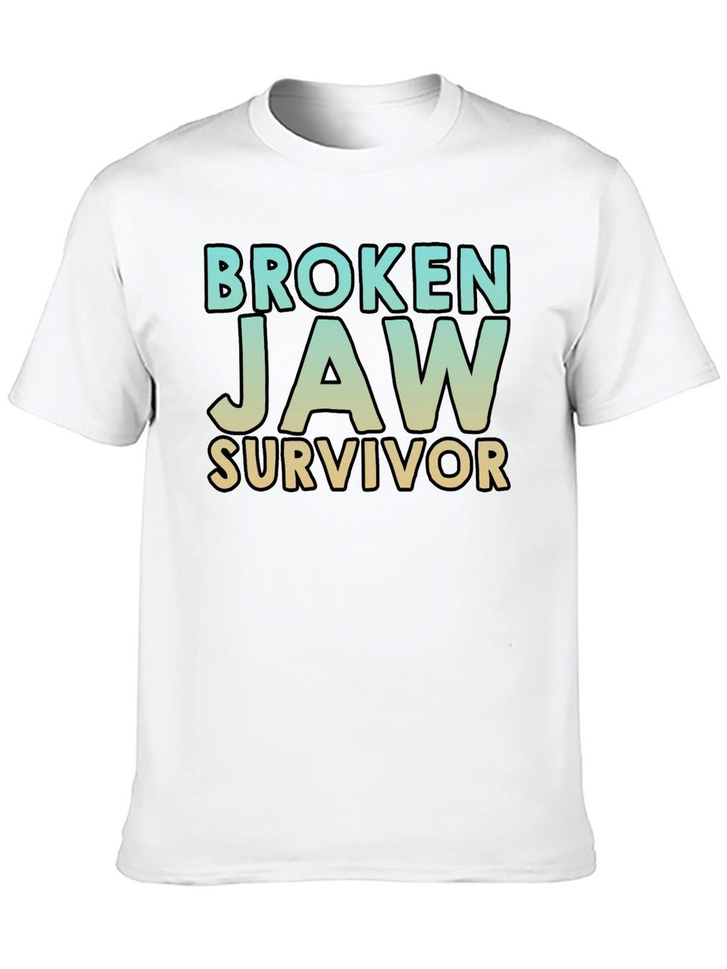Broken Jaw Survivor T-Shirt - Black Graphic Tee