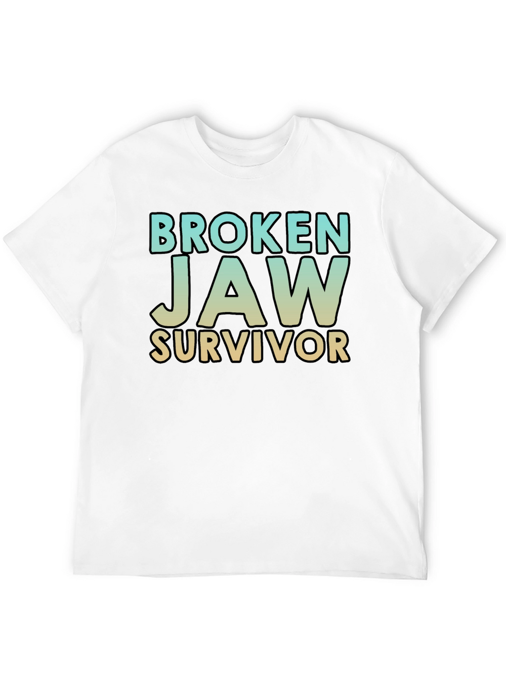 Broken Jaw Survivor T-Shirt - Black Graphic Tee