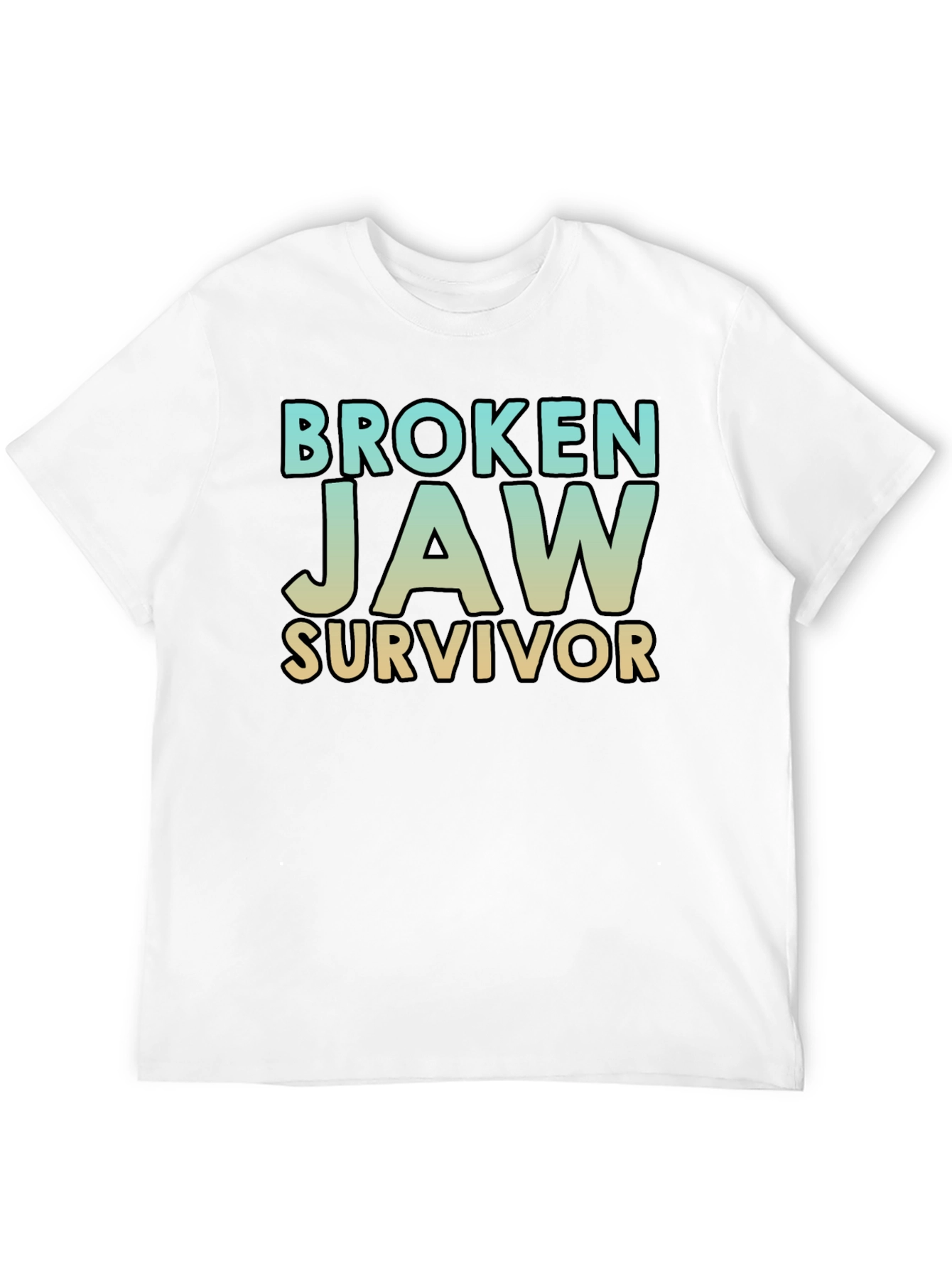 Broken Jaw Survivor T-Shirt - Black Graphic Tee