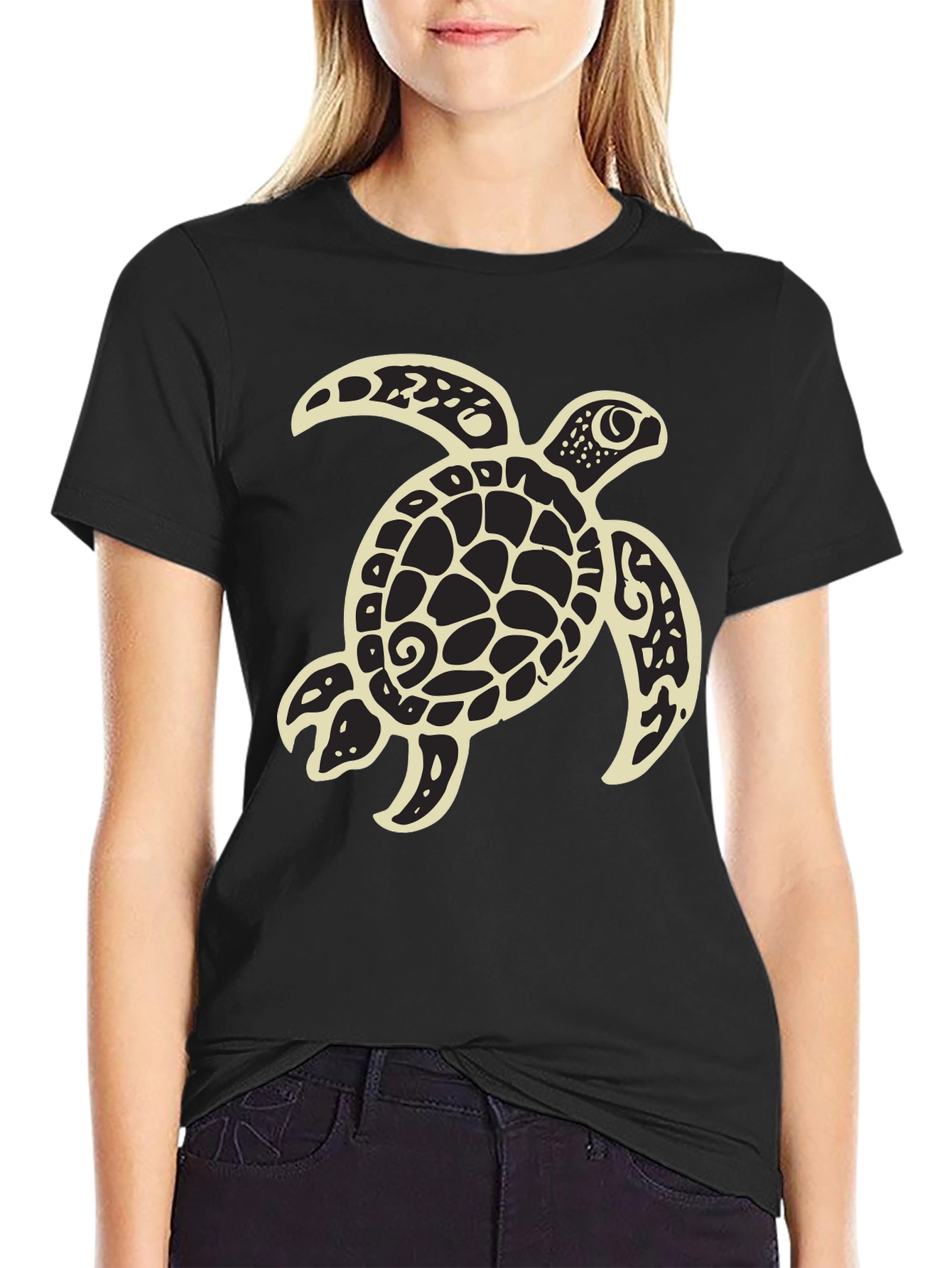 Black Turtle Graphic Tee
