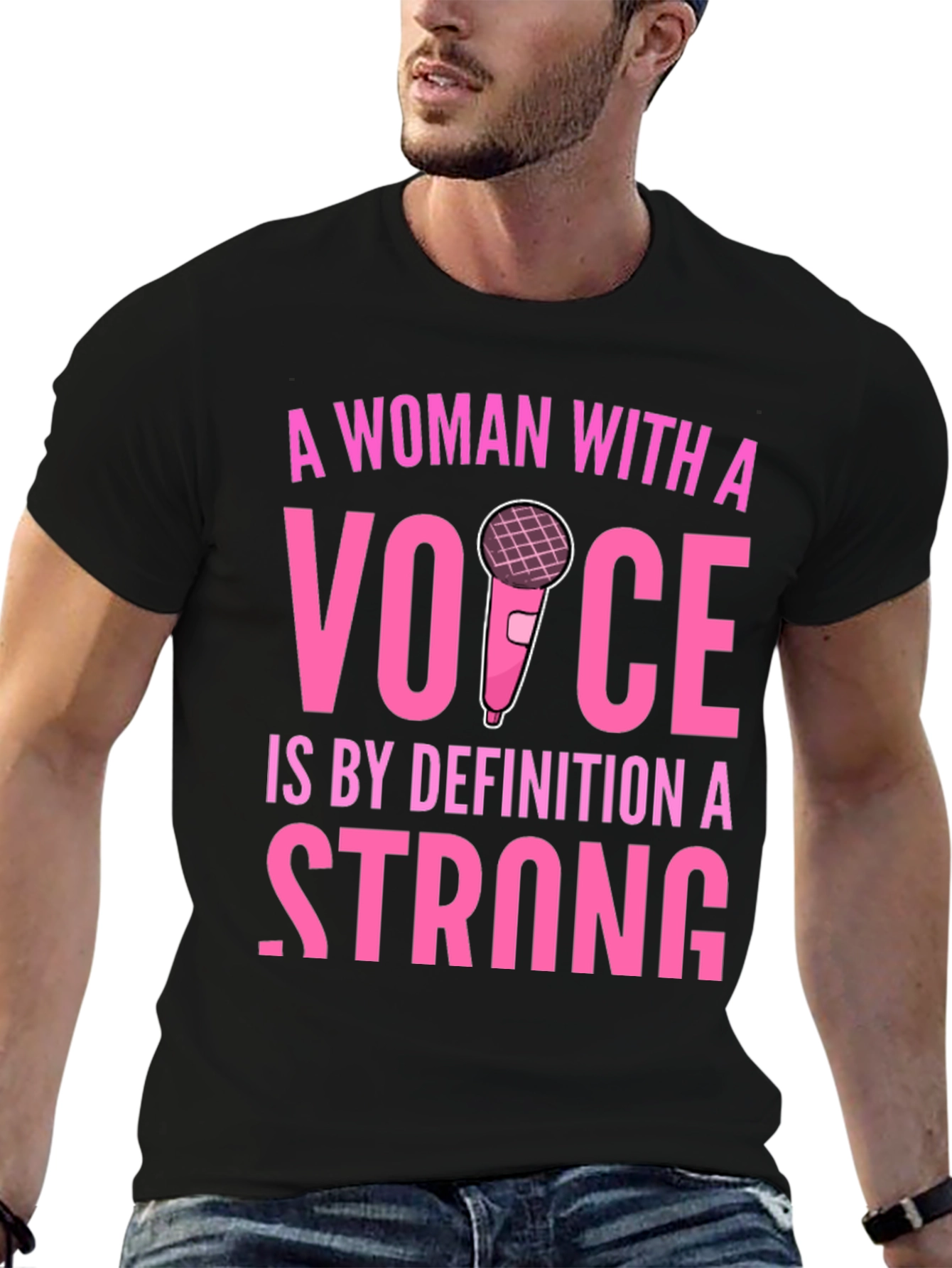 Strong Woman with a Voice Graphic T-Shirt