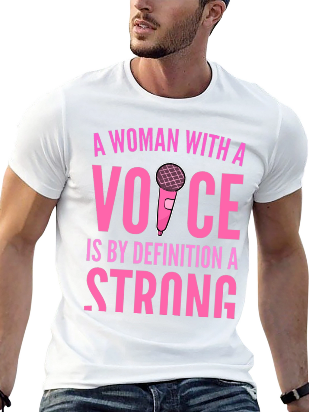 Strong Woman with a Voice Graphic T-Shirt