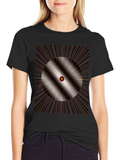 Optical Illusion T-Shirt - Black Graphic Tee