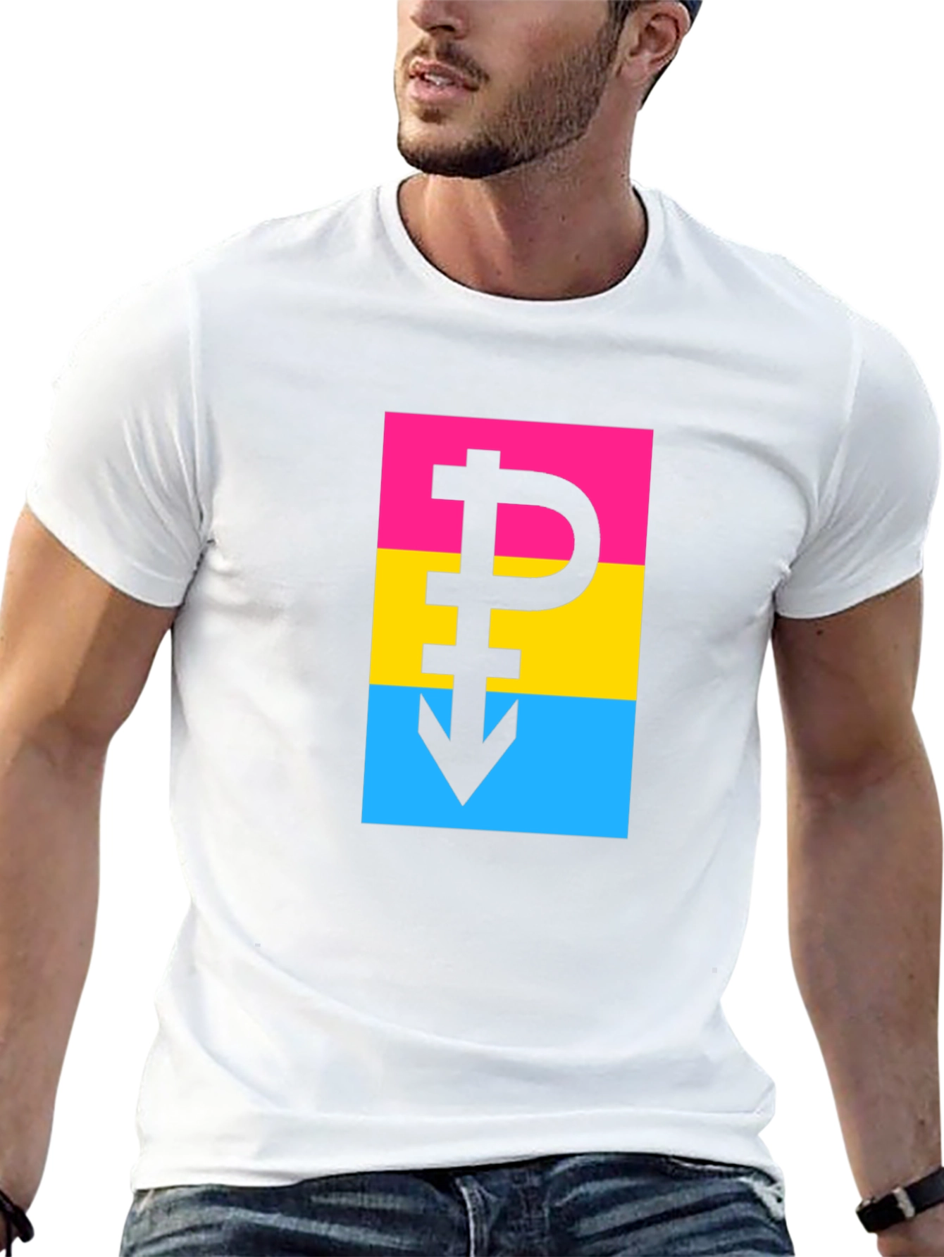 Pansexual Pride T-Shirt - Bold Symbol Design