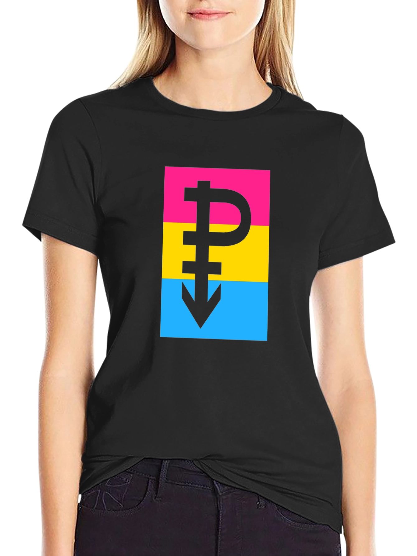 Pansexual Pride T-Shirt - Bold Symbol Design