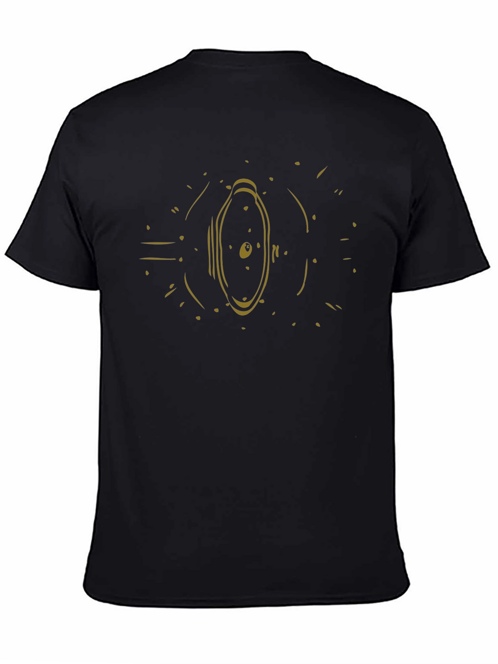 Abstract Graphic Black T-Shirt - Modern Design