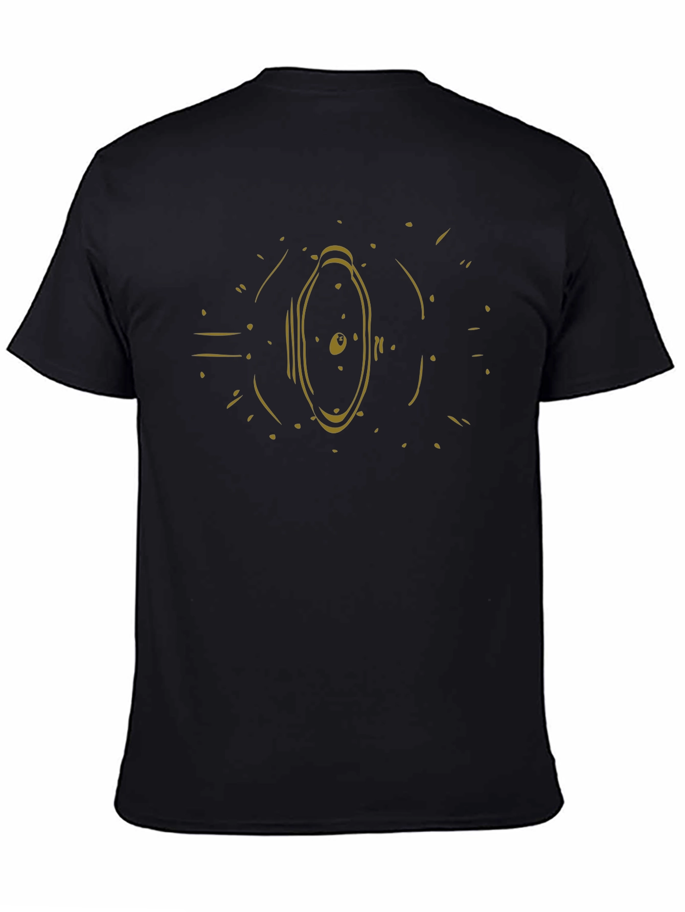 Abstract Graphic Black T-Shirt - Modern Design