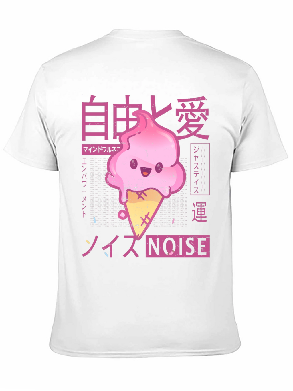 Kawaii Ice Cream Anime Graphic T-Shirt