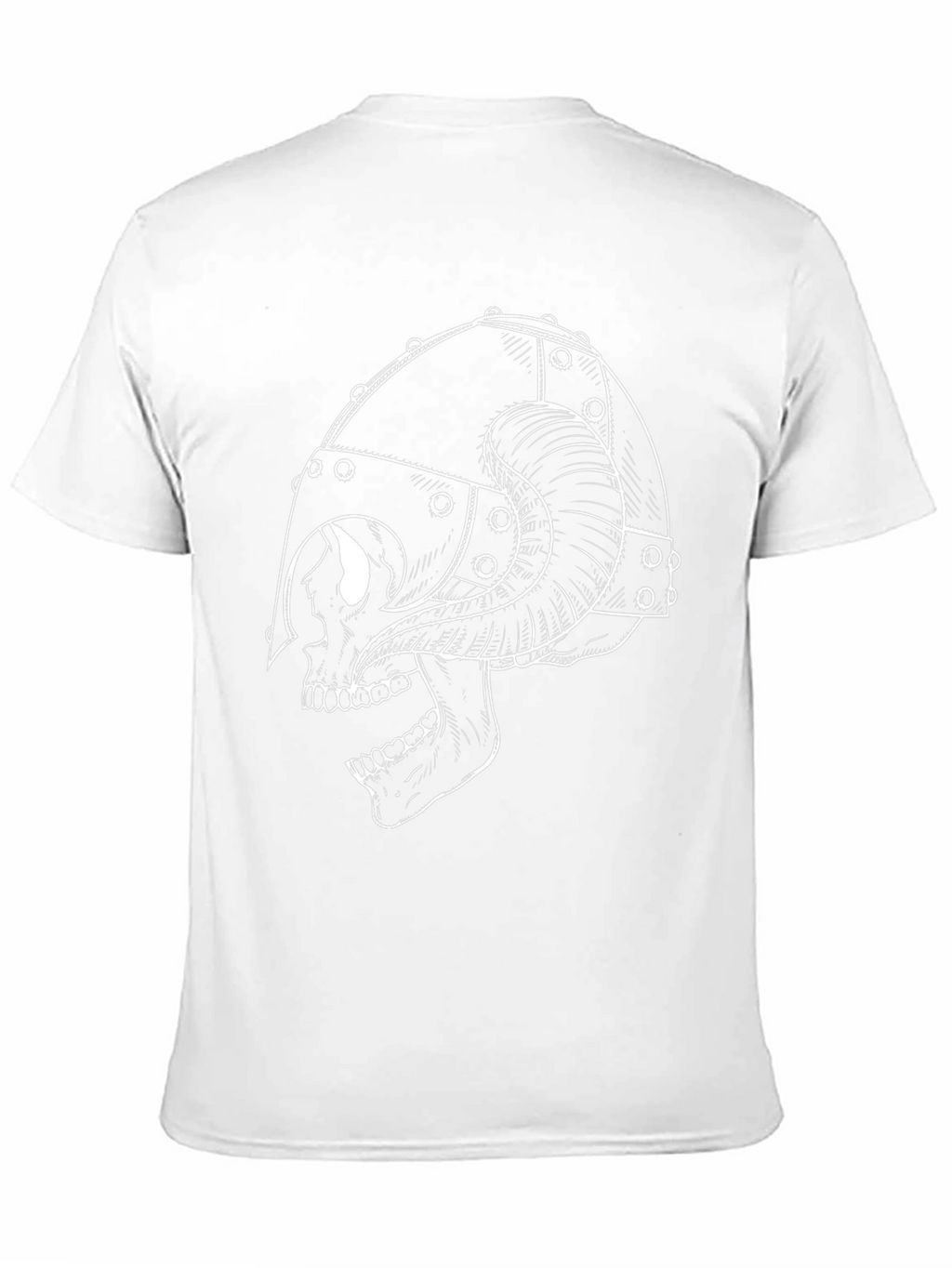 Skull Viking Helmet T-Shirt - Black Graphic Tee
