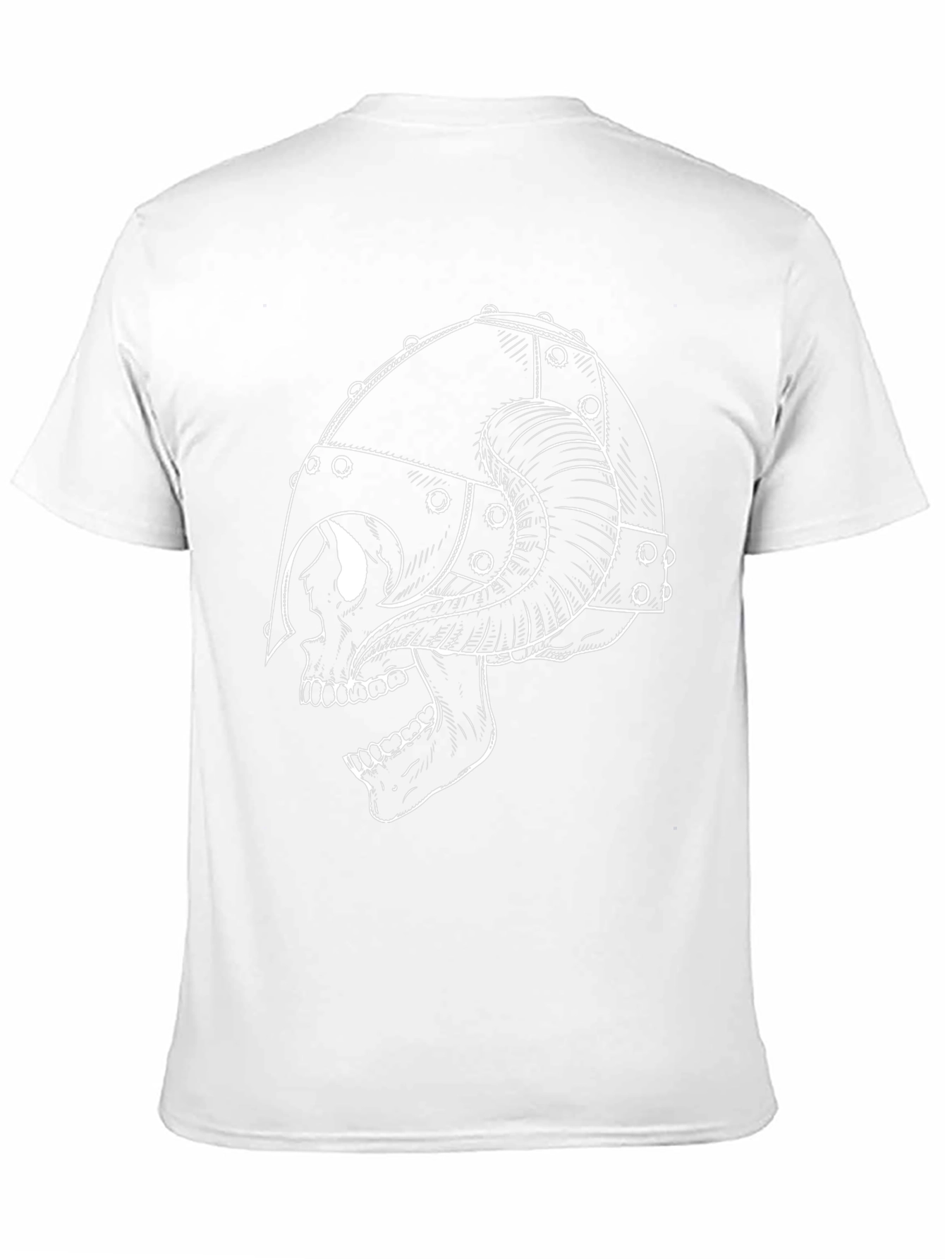Skull Viking Helmet T-Shirt - Black Graphic Tee